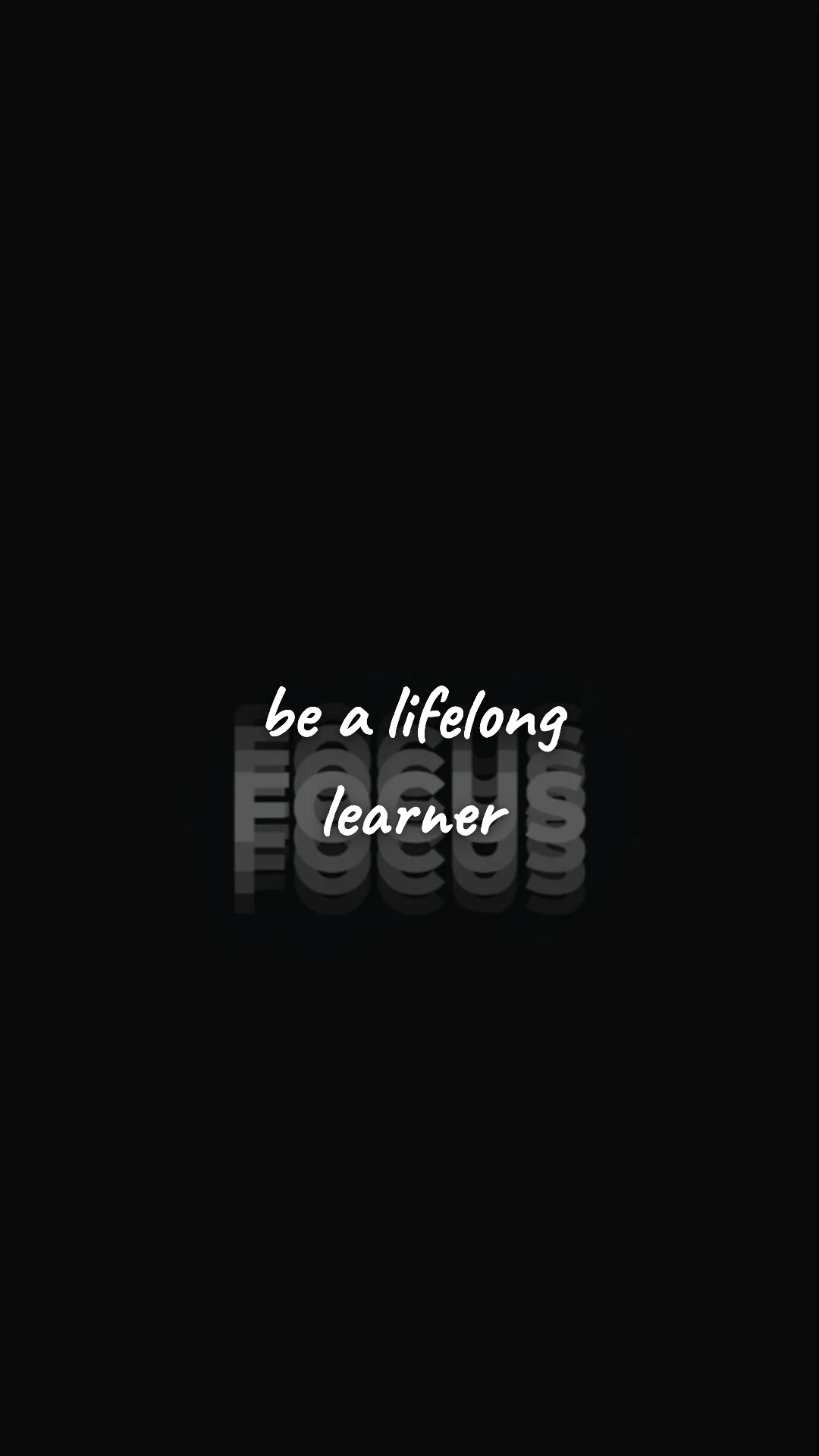 Be a lifelong learner. — career motivation wallpaper