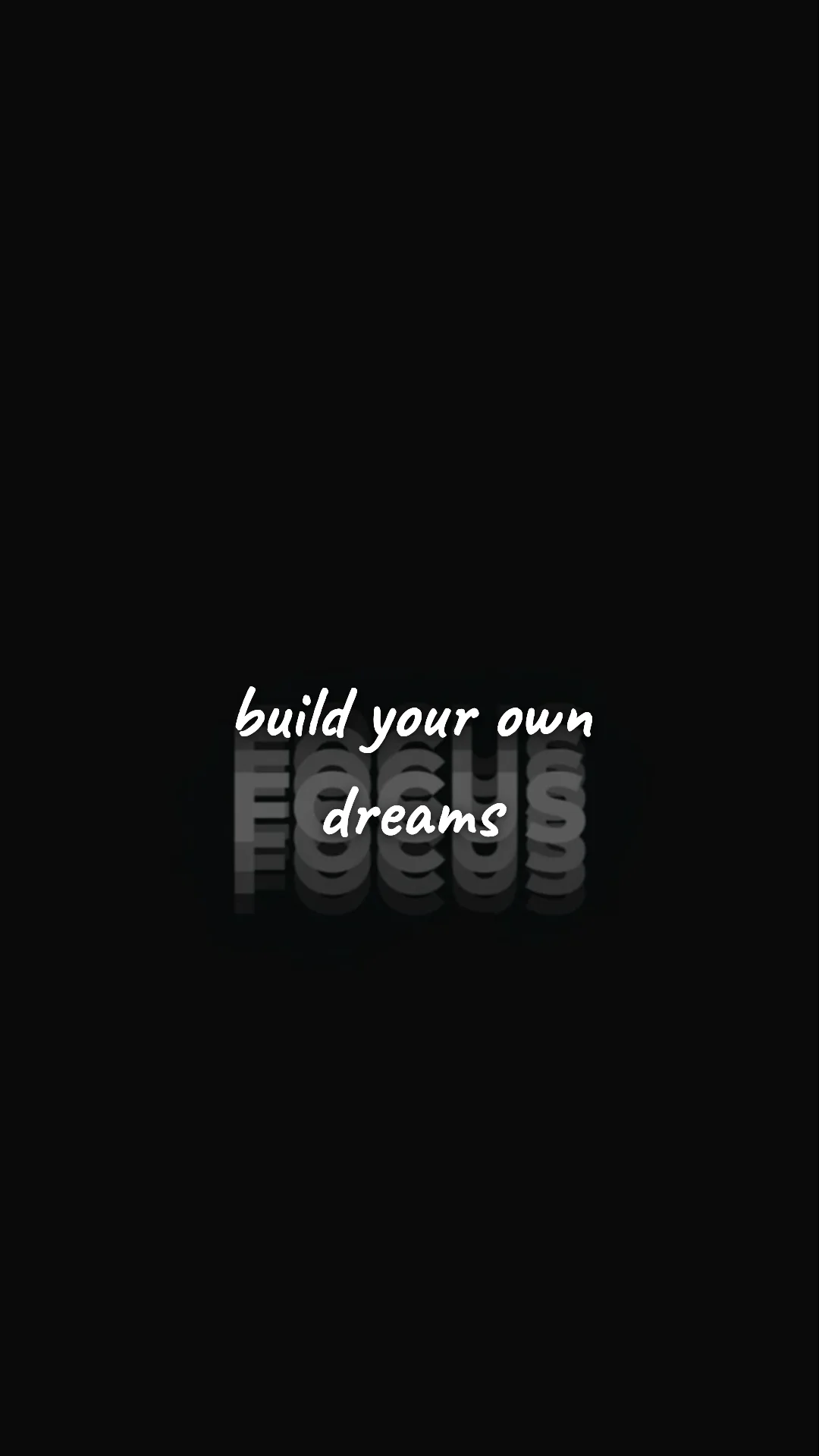 Build your own dreams. — career motivation wallpaper
