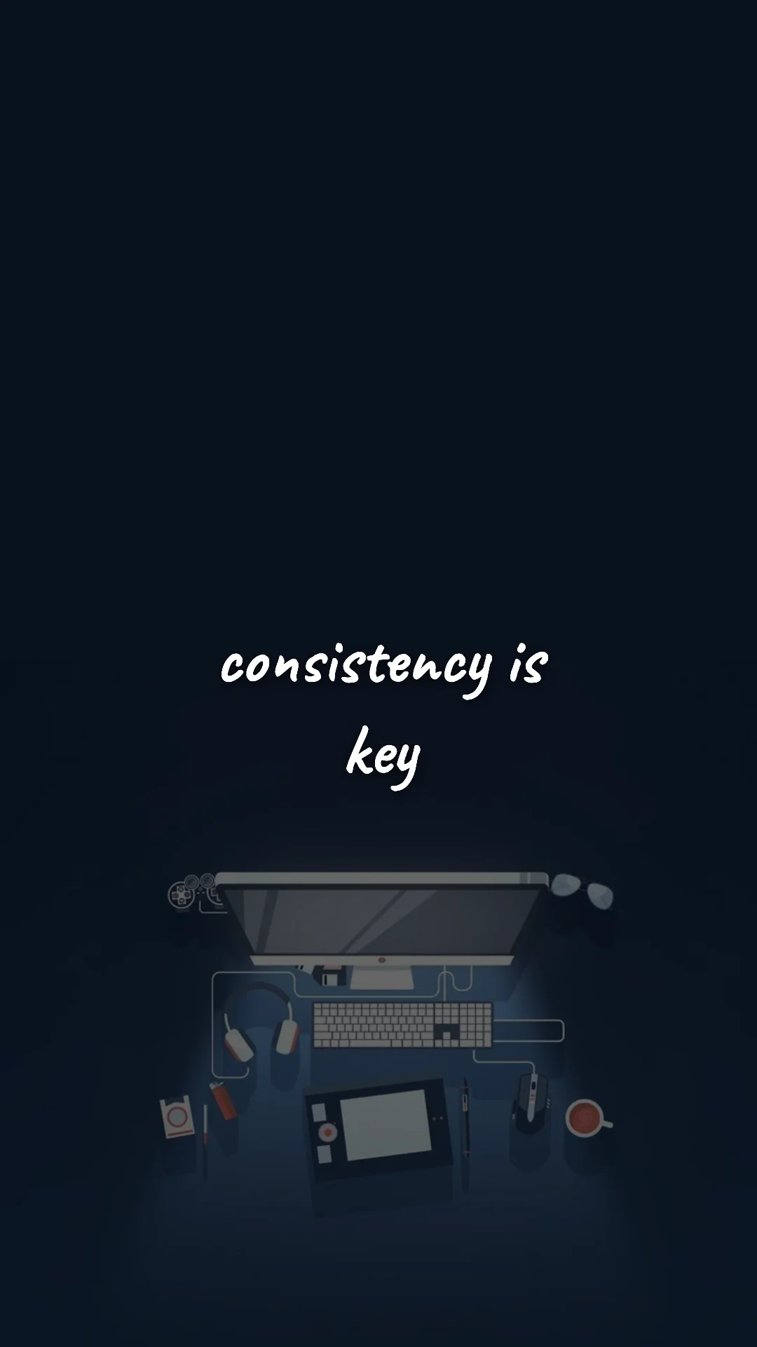 Consistency is key. — career motivation wallpaper