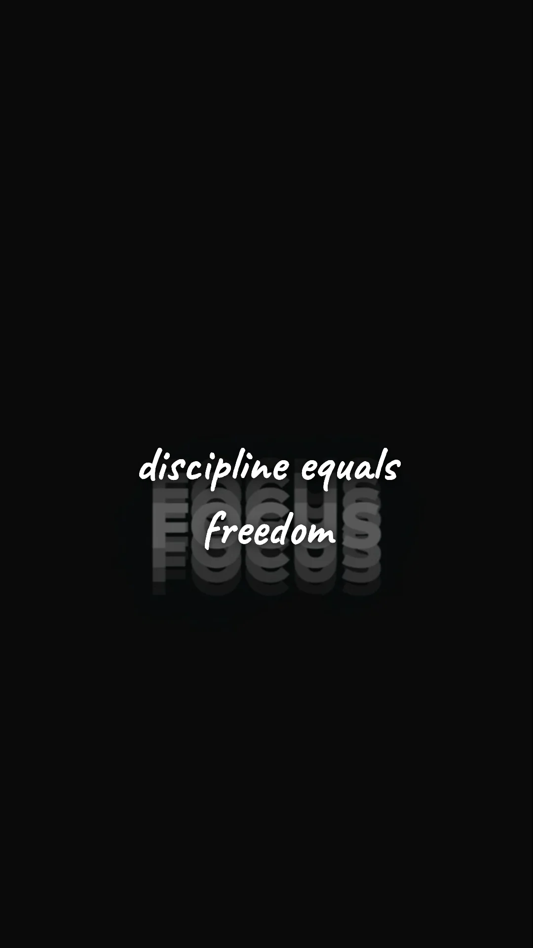 Discipline equals freedom. — career motivation wallpaper