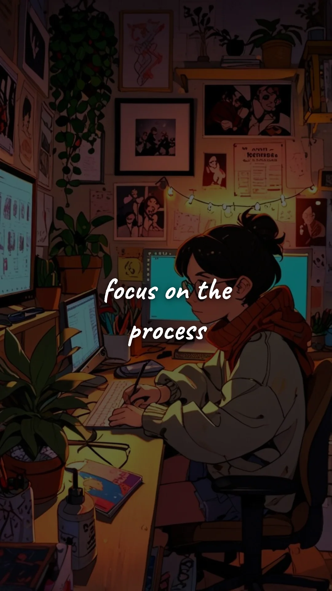Focus on the process. — career motivation wallpaper