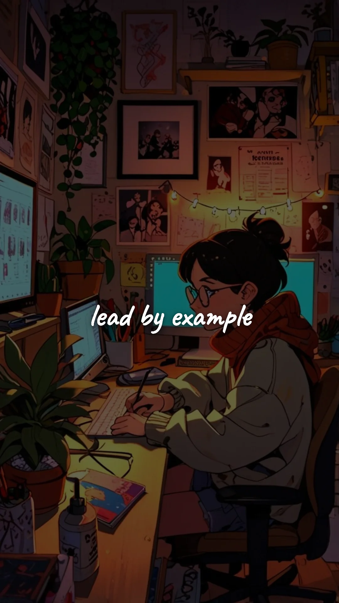 Lead by example. — career motivation wallpaper