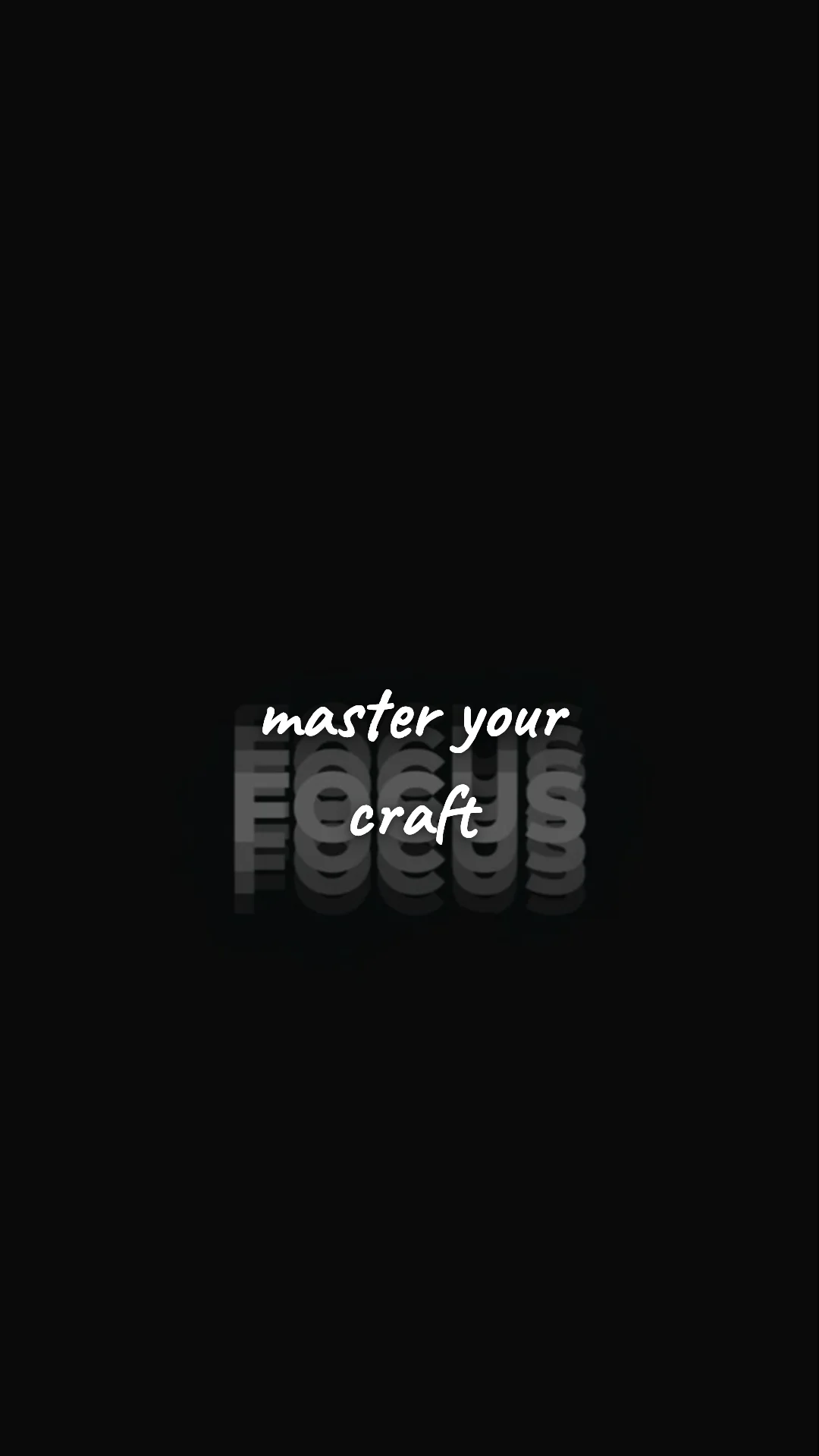 Master your craft. — career motivation wallpaper