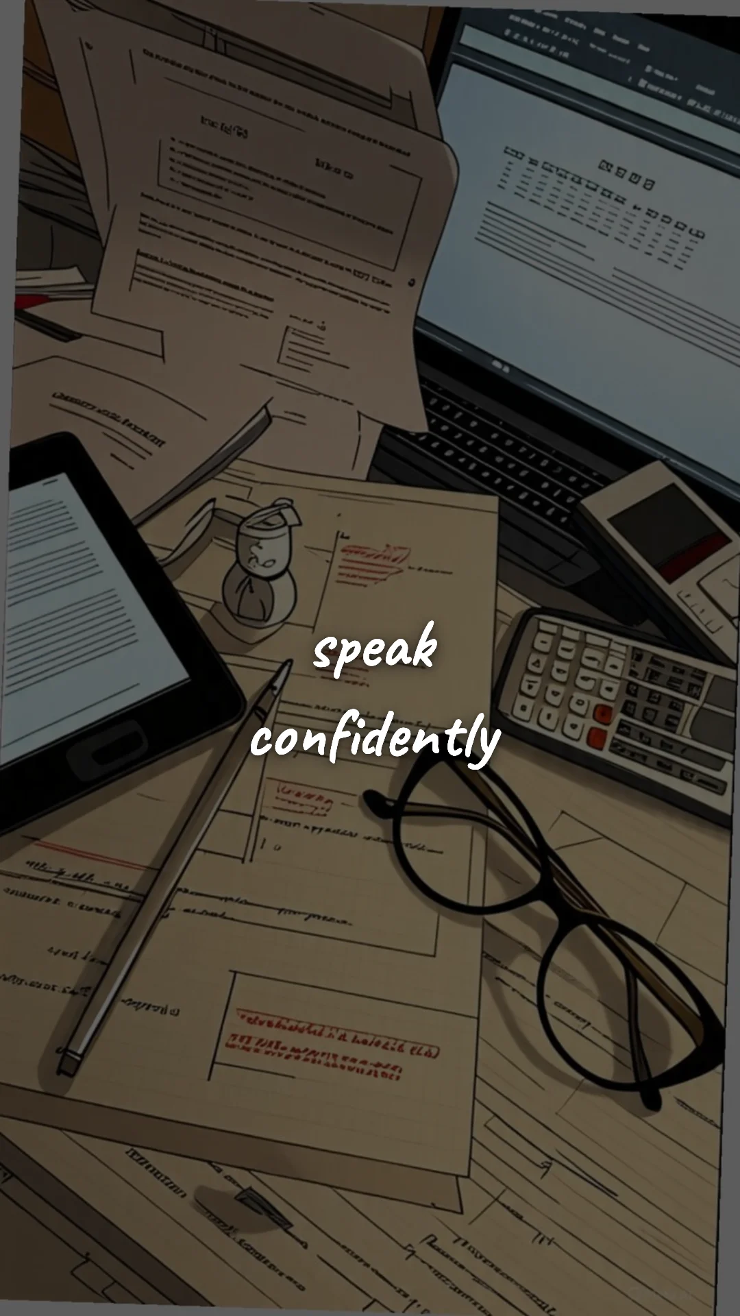Speak confidently. — career motivation wallpaper