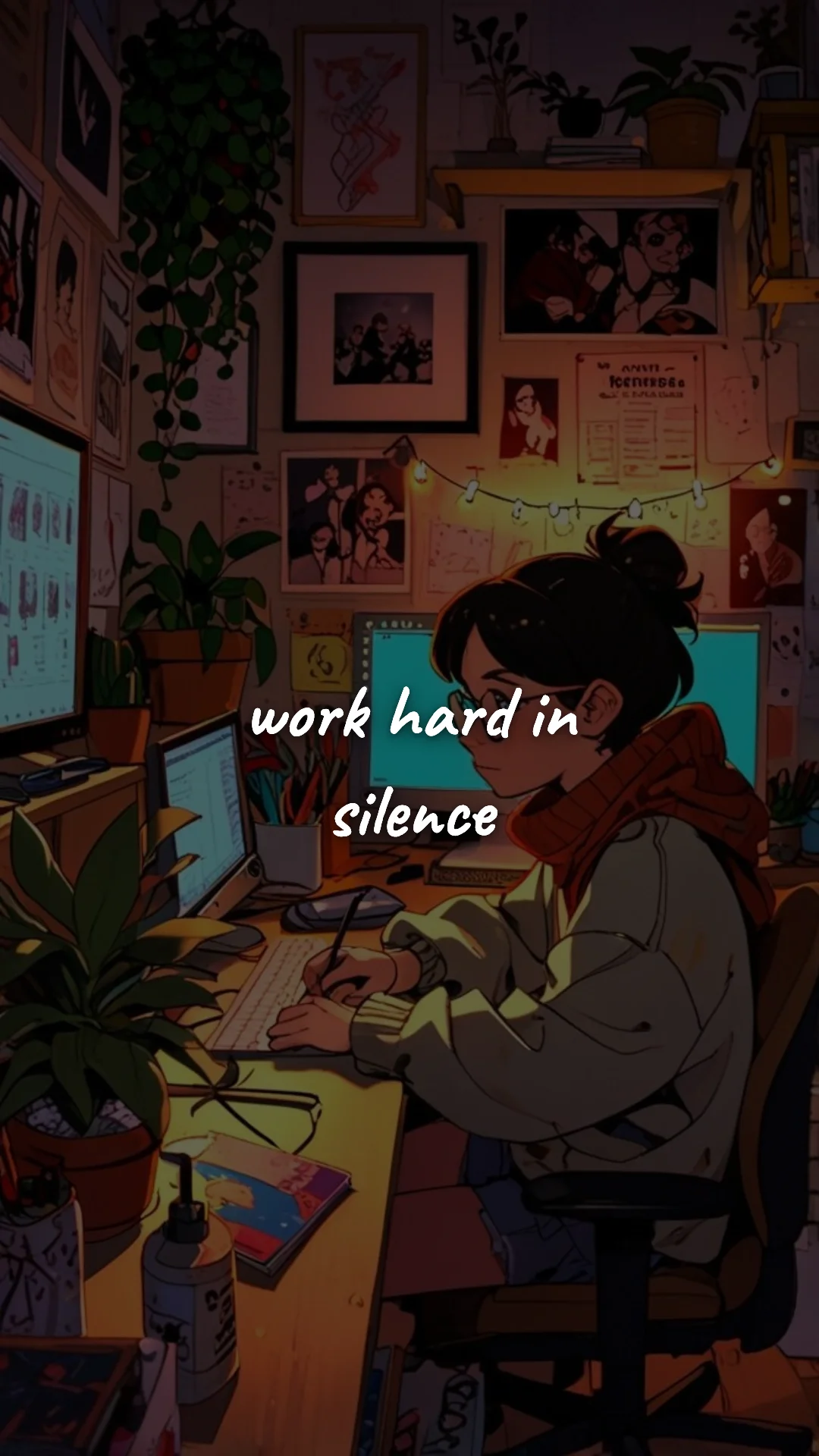 Work hard in silence. — career motivation wallpaper