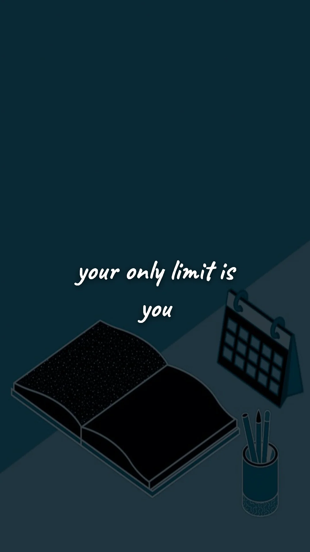 Your only limit is you. — career motivation wallpaper