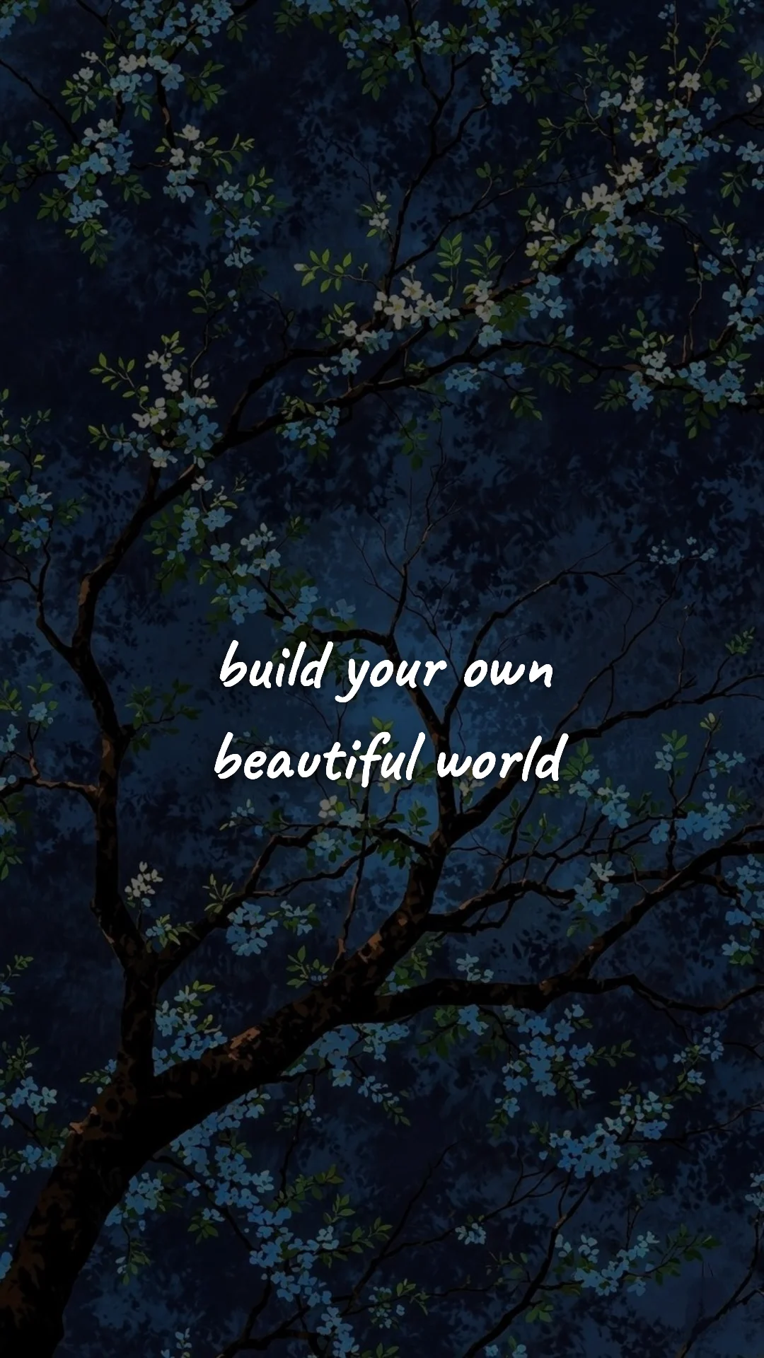 Build your own beautiful world. — creative motivation wallpaper