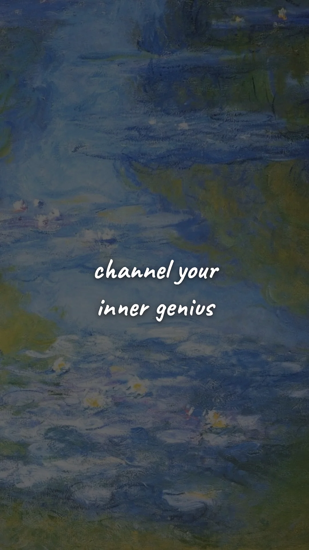 Channel your inner genius. — creative motivation wallpaper