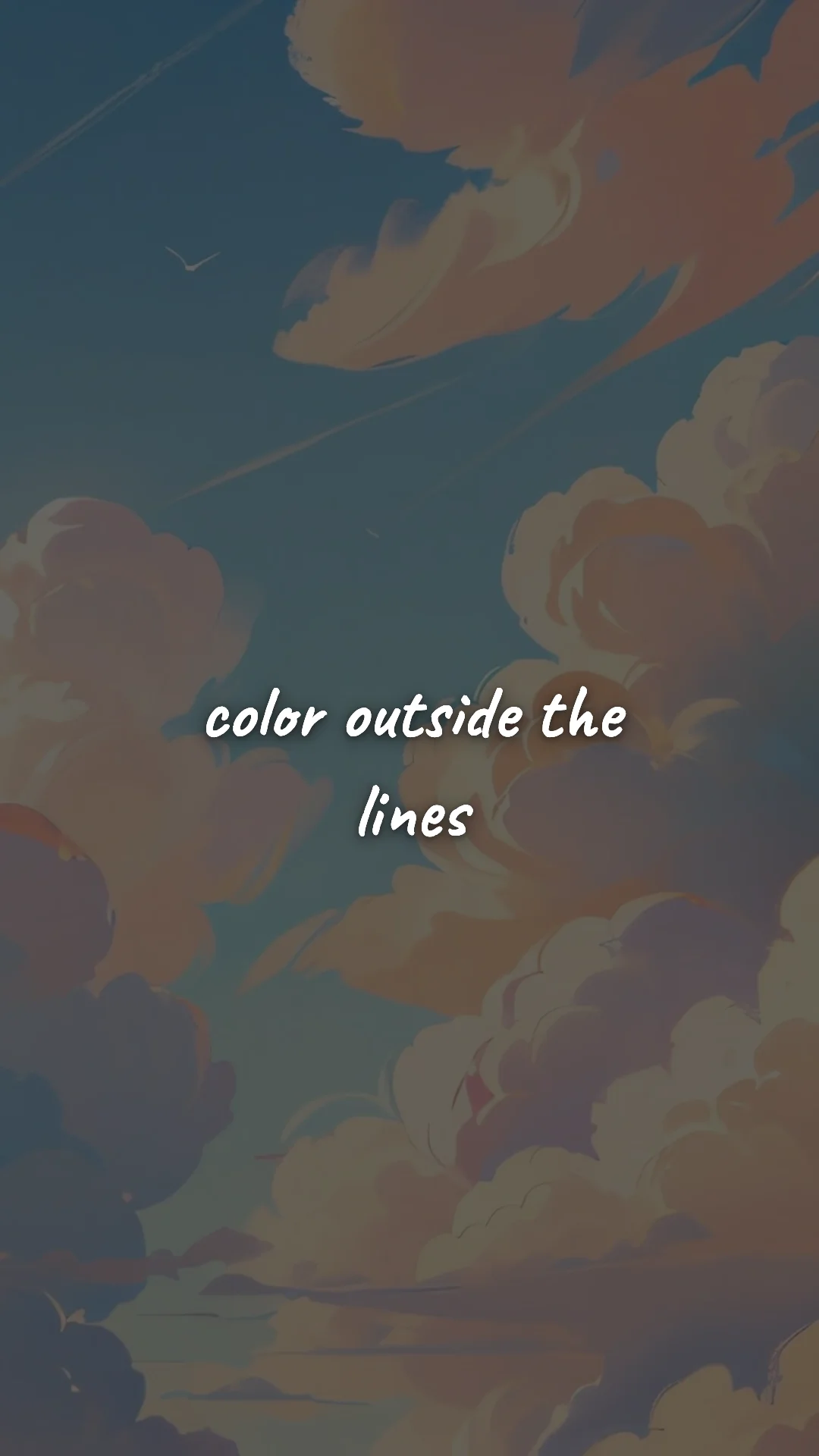 Color outside the lines. — creative motivation wallpaper