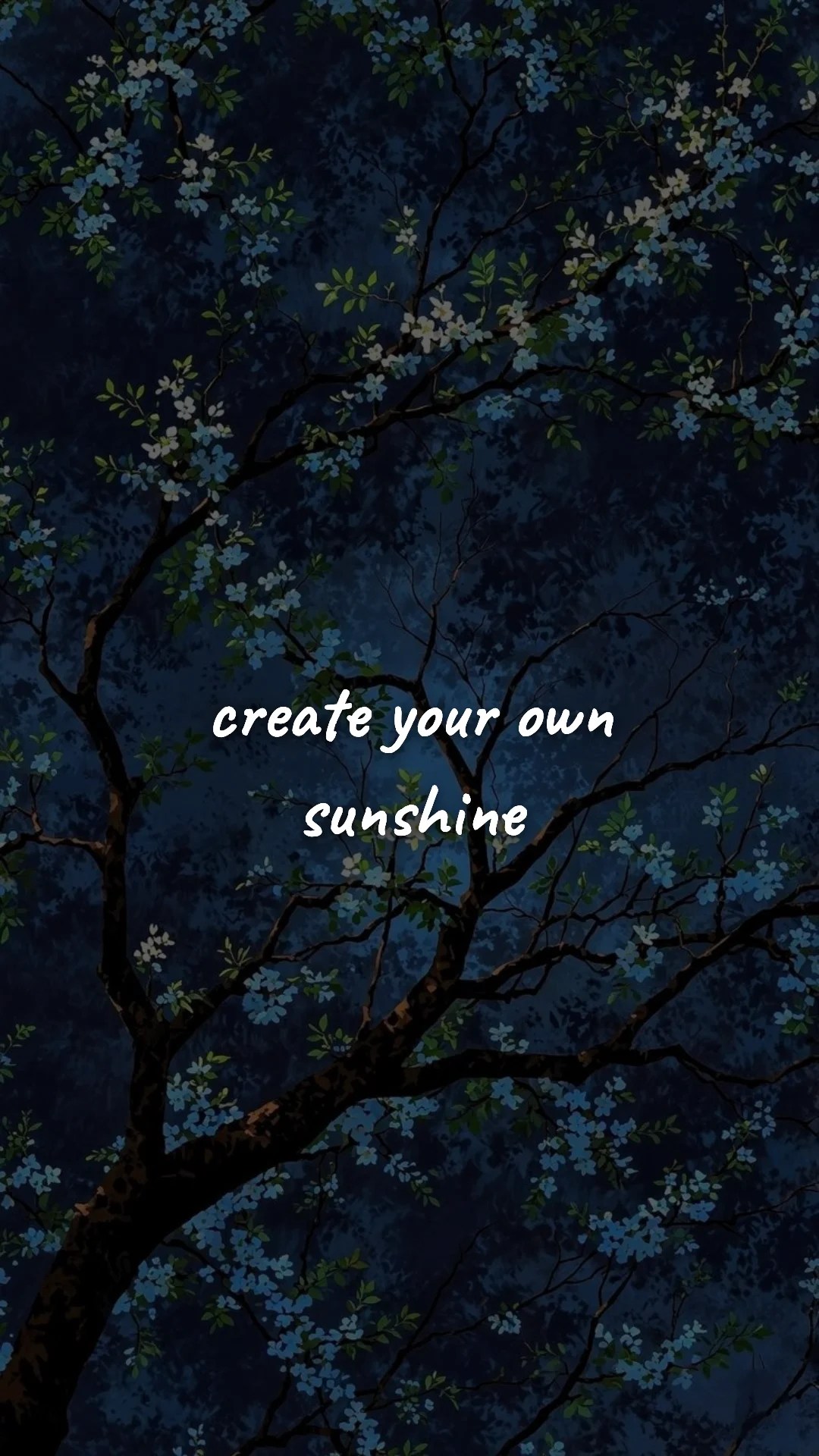 Create your own sunshine. — creative motivation wallpaper