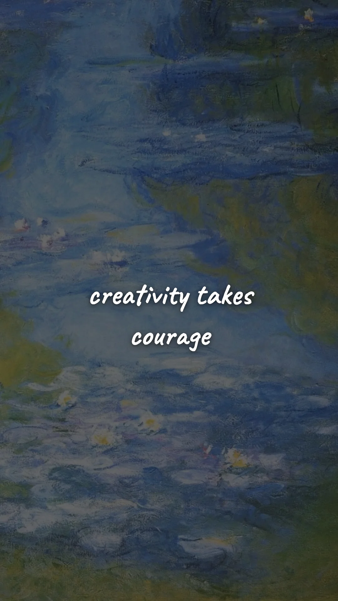 Creativity takes courage. — creative motivation wallpaper