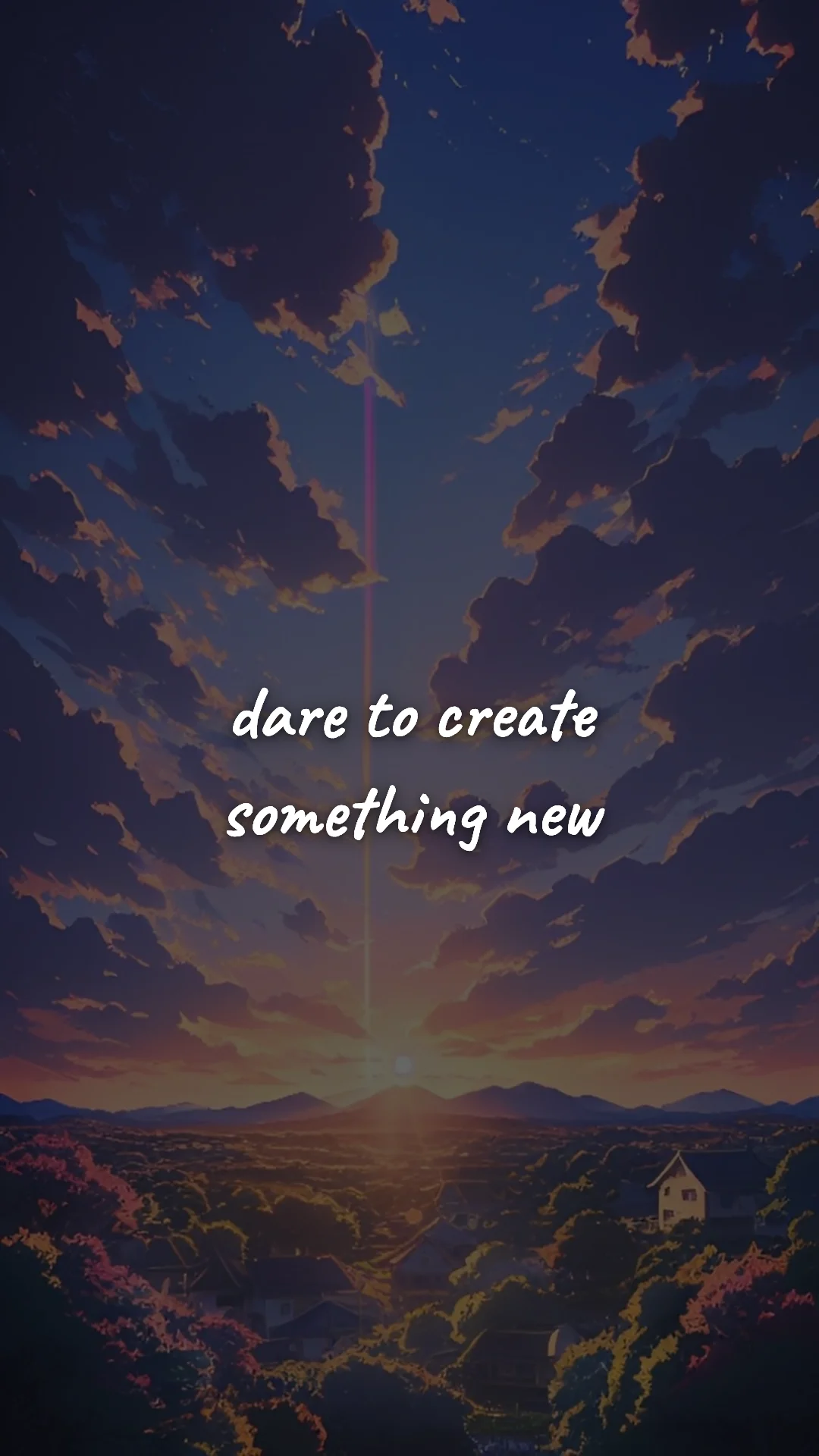 Dare to create something new. — creative motivation wallpaper
