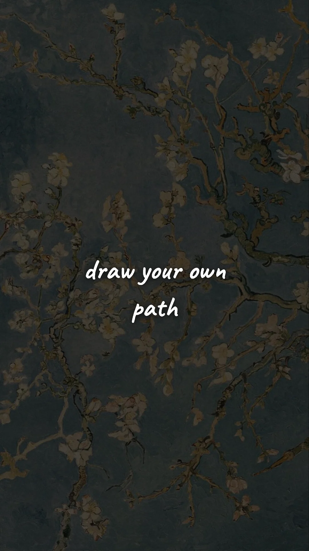 Draw your own path. — creative motivation wallpaper