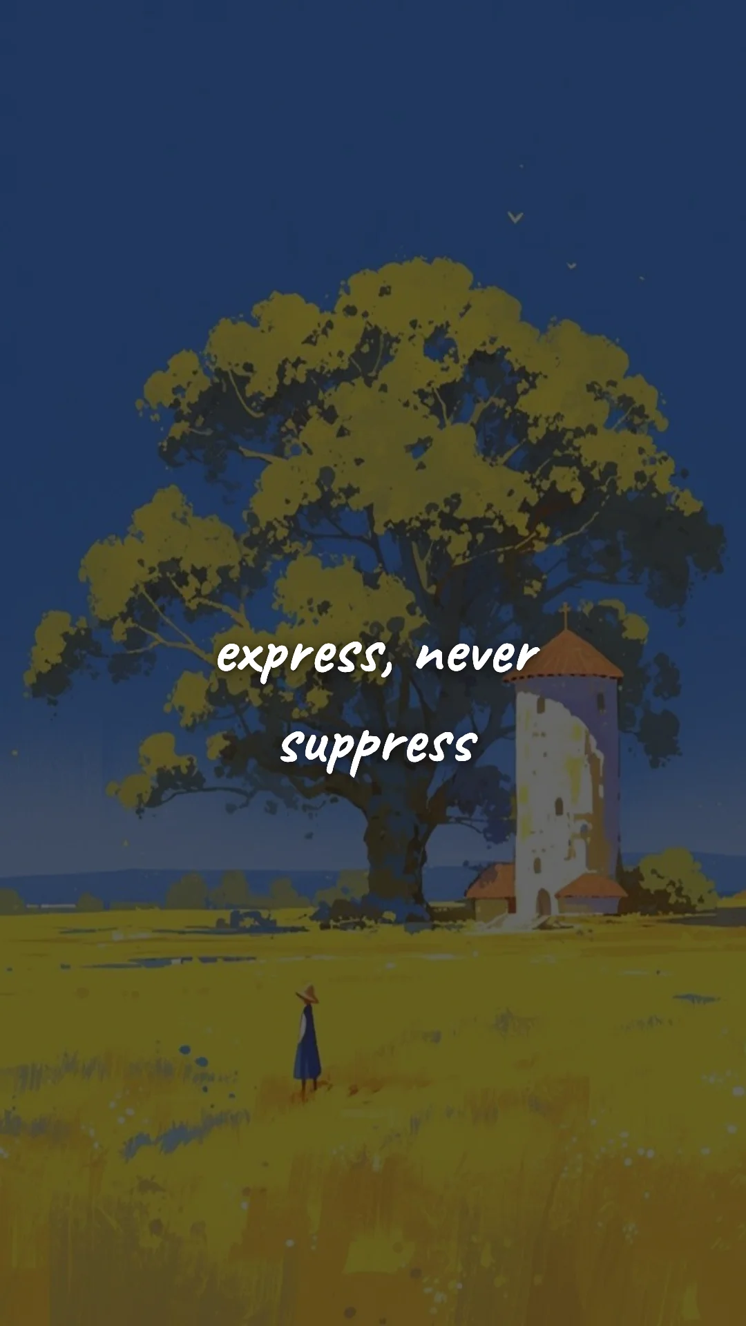 Express, never suppress. — creative motivation wallpaper