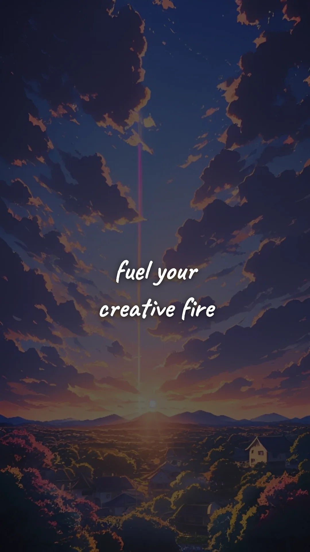 Fuel your creative fire. — creative motivation wallpaper