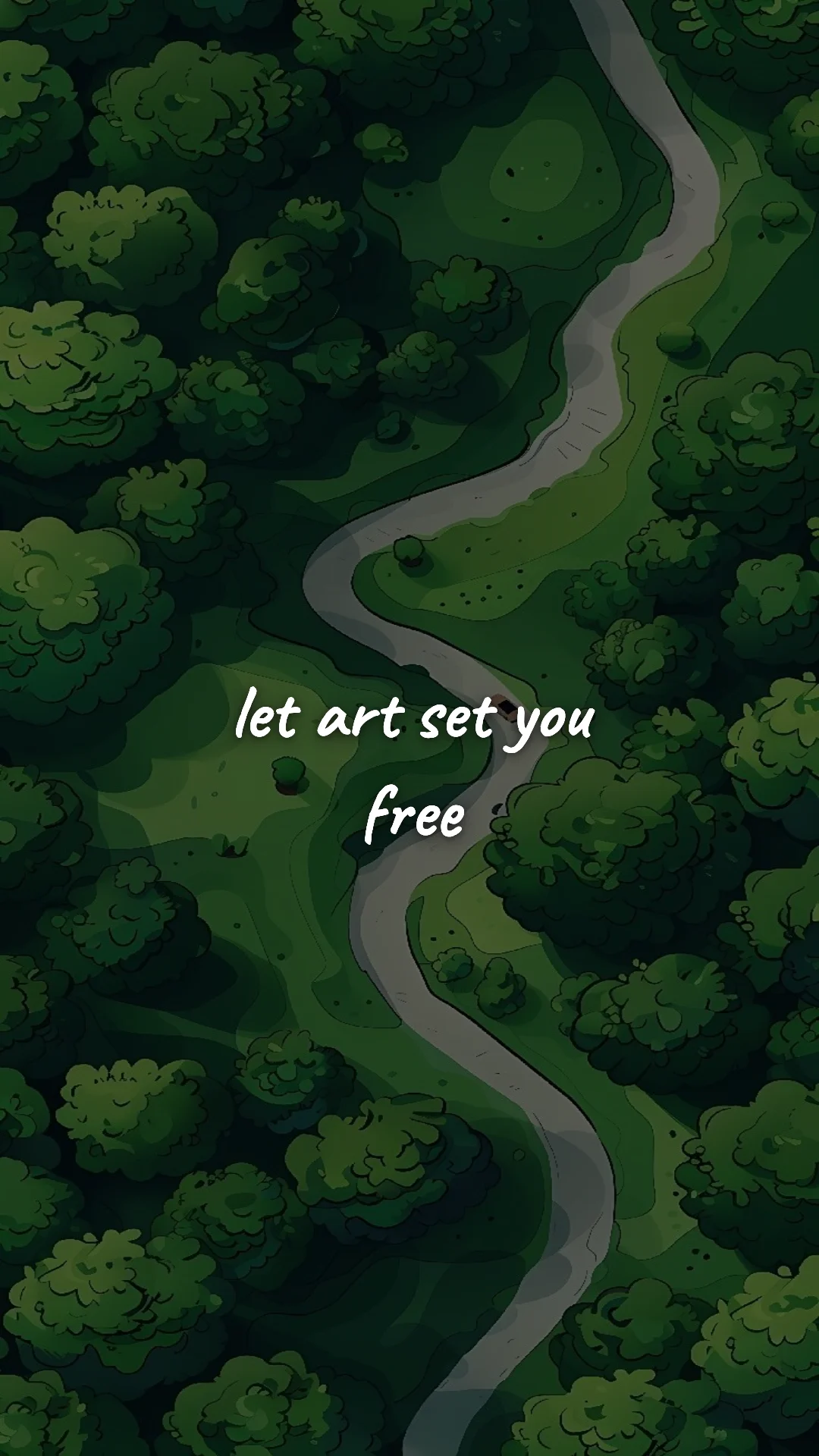 Let art set you free. — creative motivation wallpaper