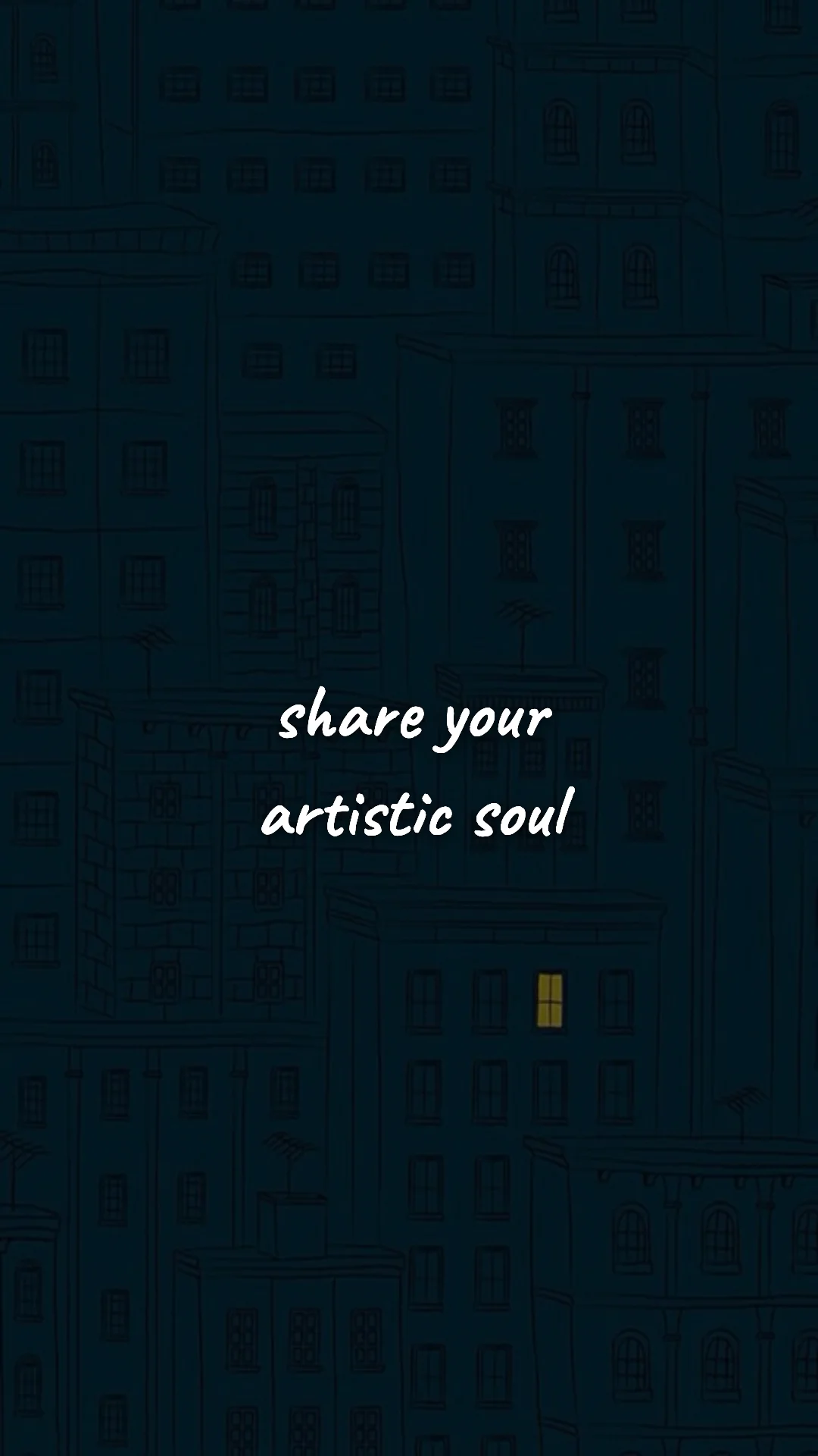 Share your artistic soul. — creative motivation wallpaper