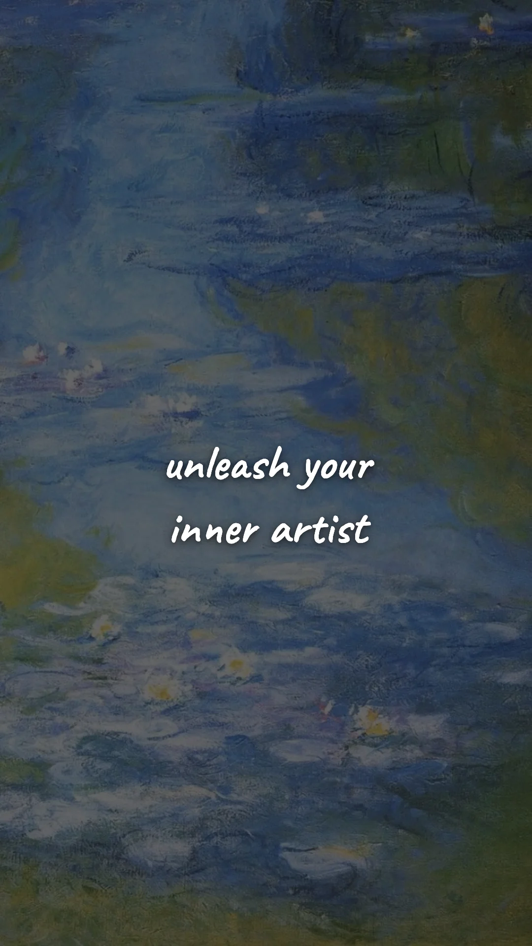 Unleash your inner artist. — creative motivation wallpaper