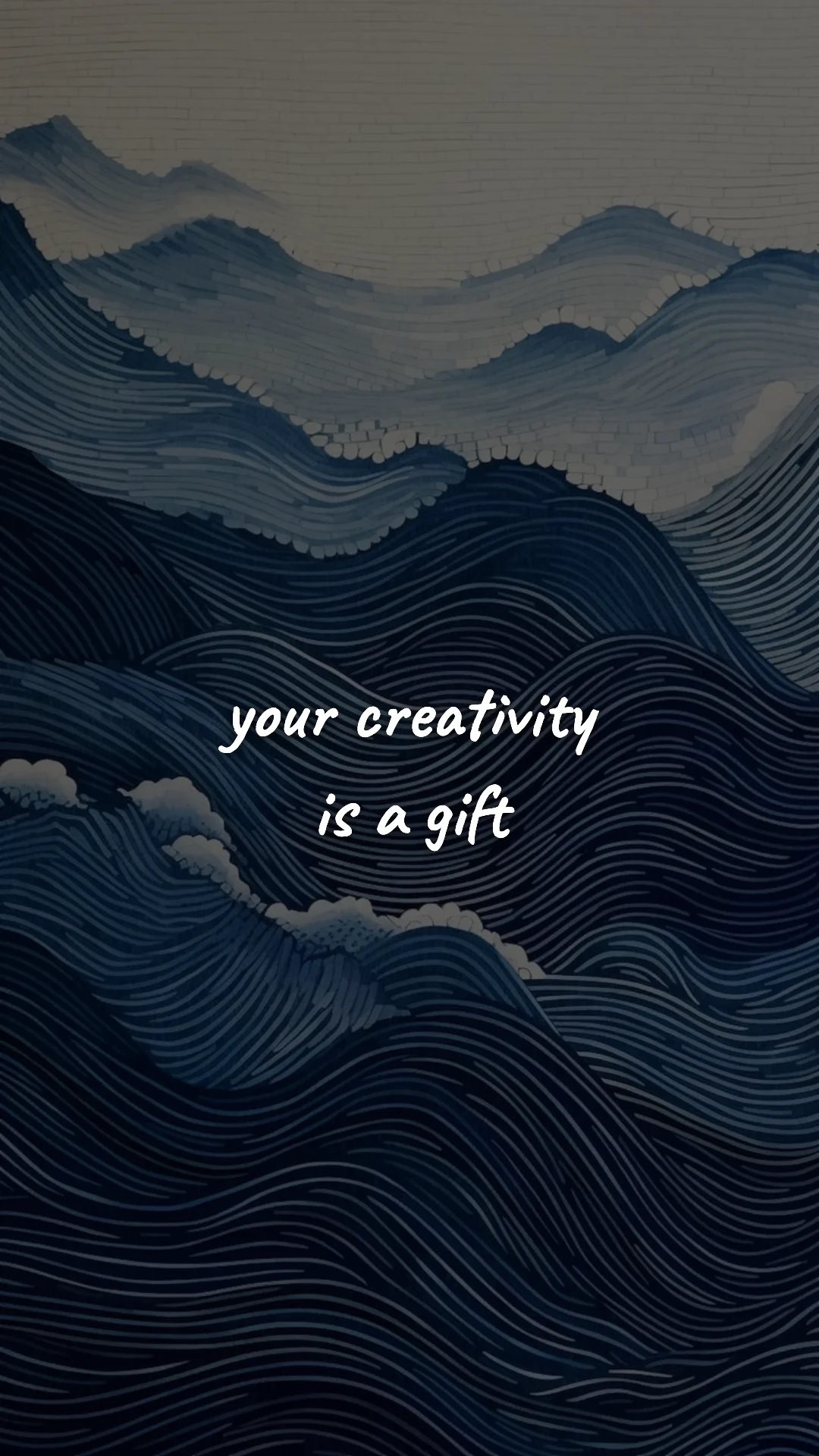 Your creativity is a gift. — creative motivation wallpaper