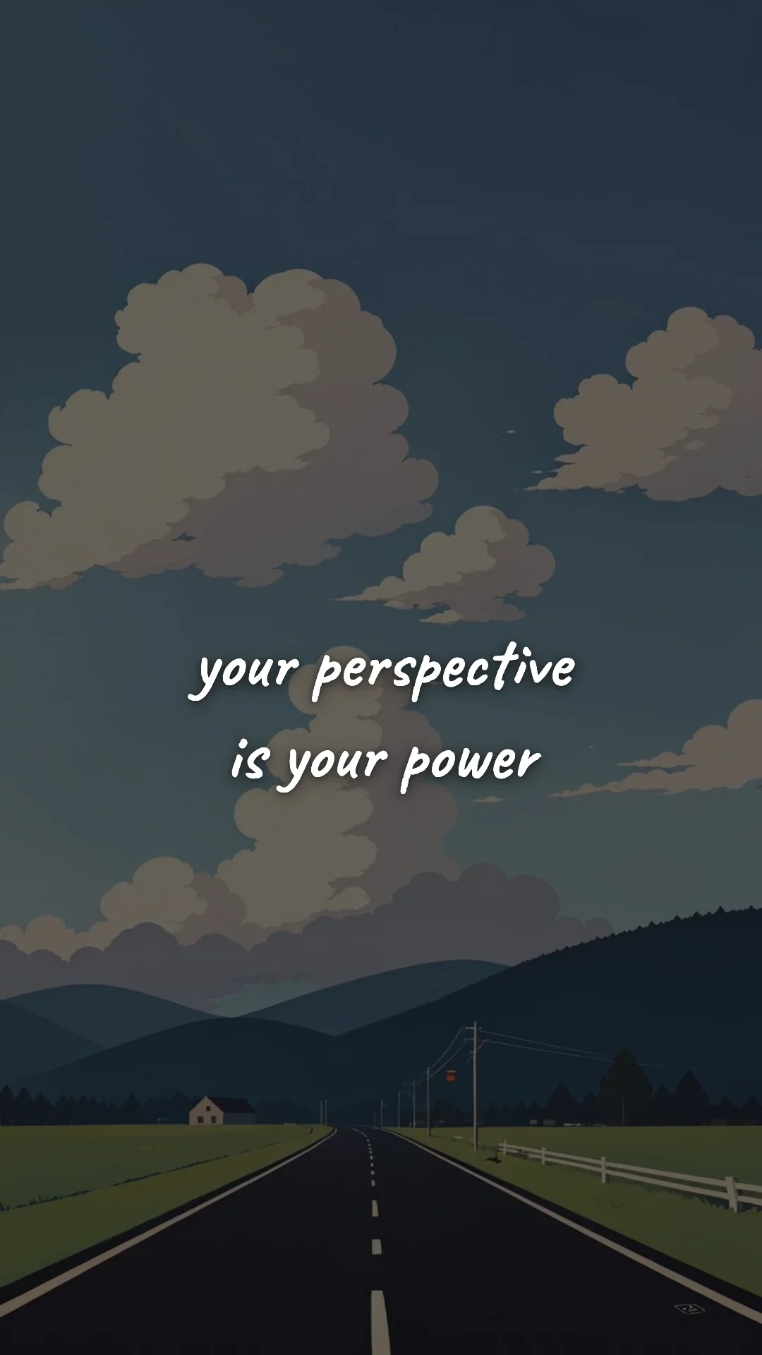 Your perspective is your power. — creative motivation wallpaper