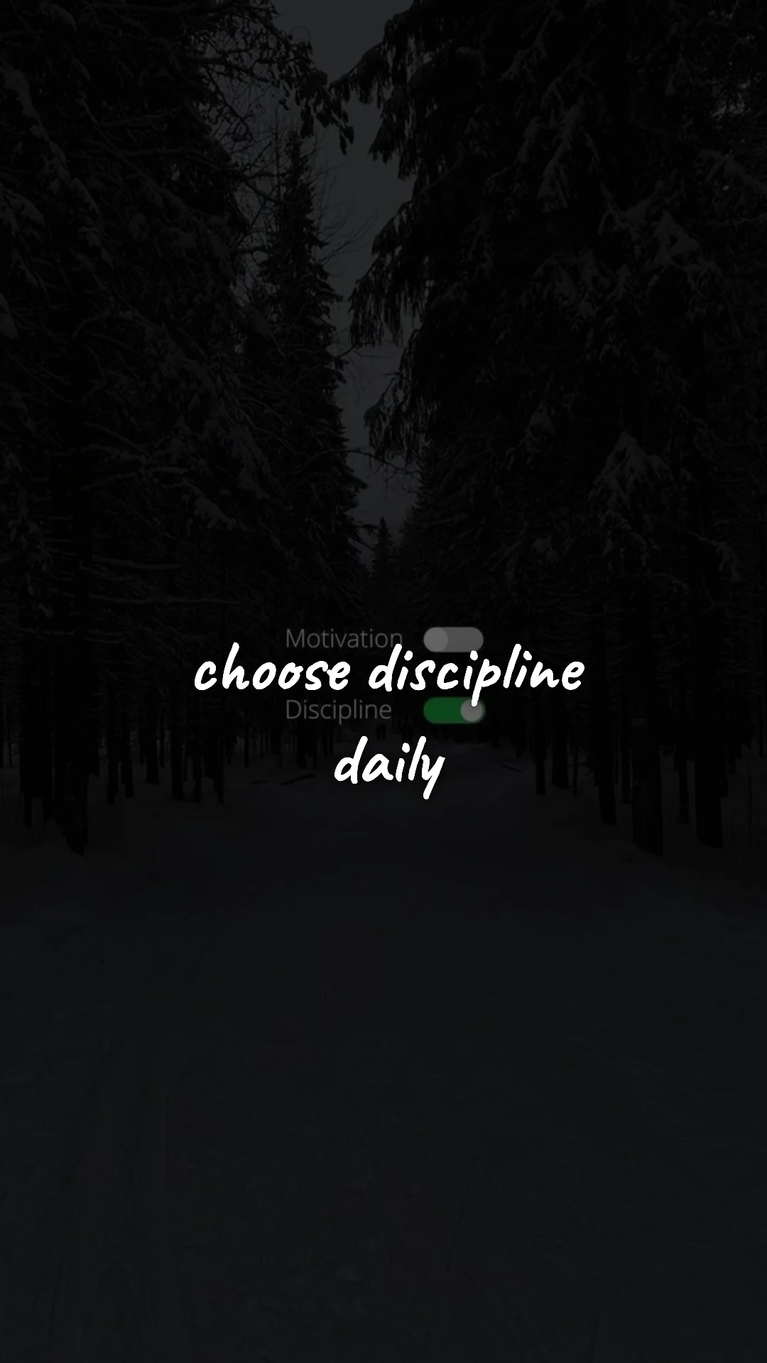 Choose discipline daily. — discipline & mental toughness wallpaper