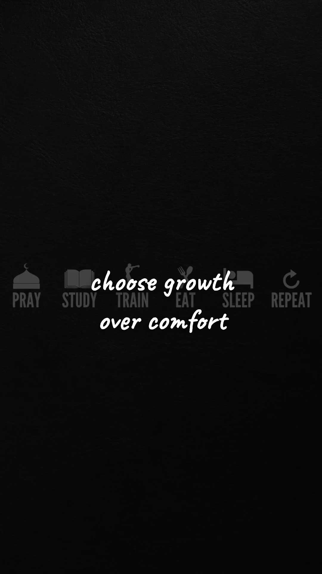 Choose growth over comfort. — discipline & mental toughness wallpaper