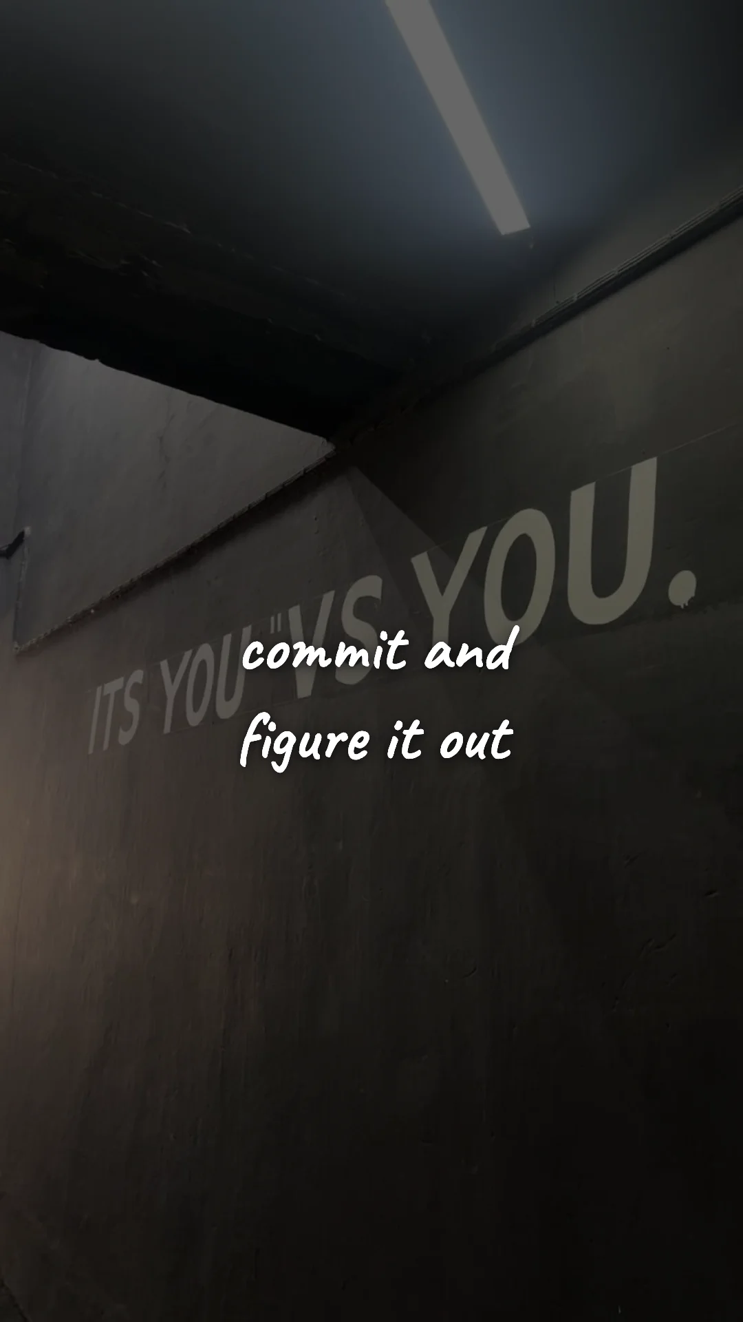Commit and figure it out. — discipline & mental toughness wallpaper