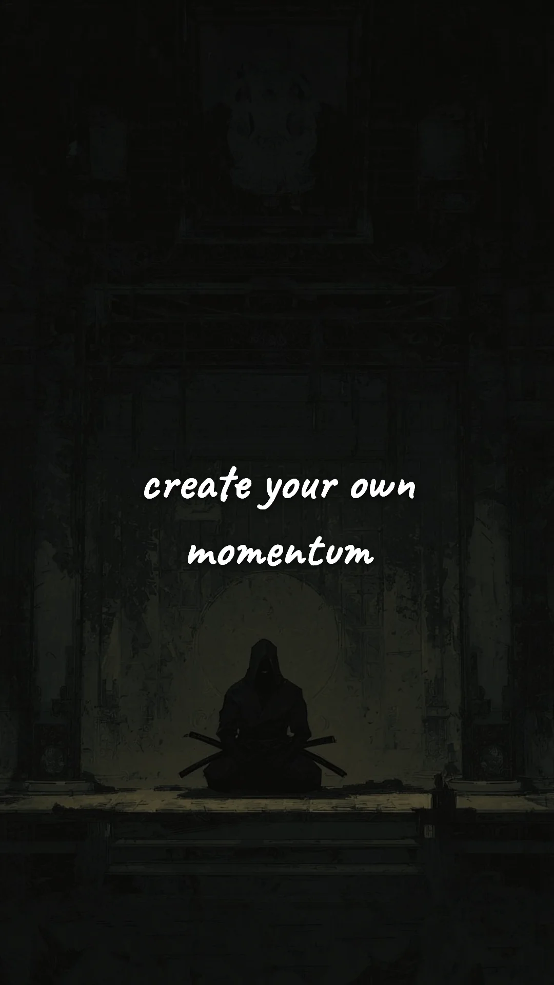 Create your own momentum. — discipline & mental toughness wallpaper