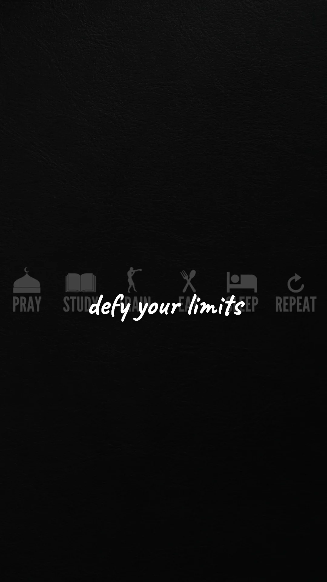 Defy your limits. — discipline & mental toughness wallpaper