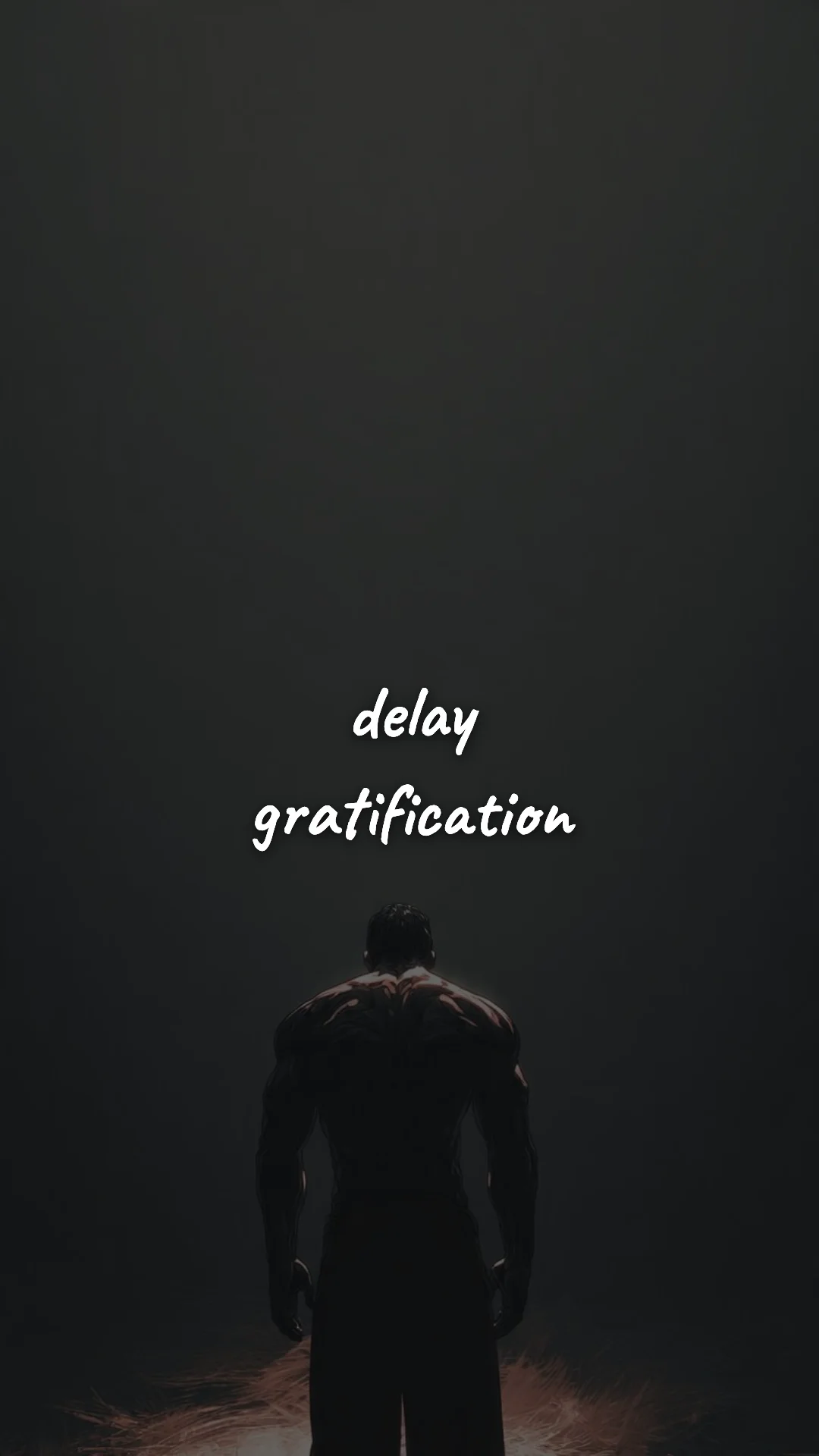 Delay gratification. — discipline & mental toughness wallpaper