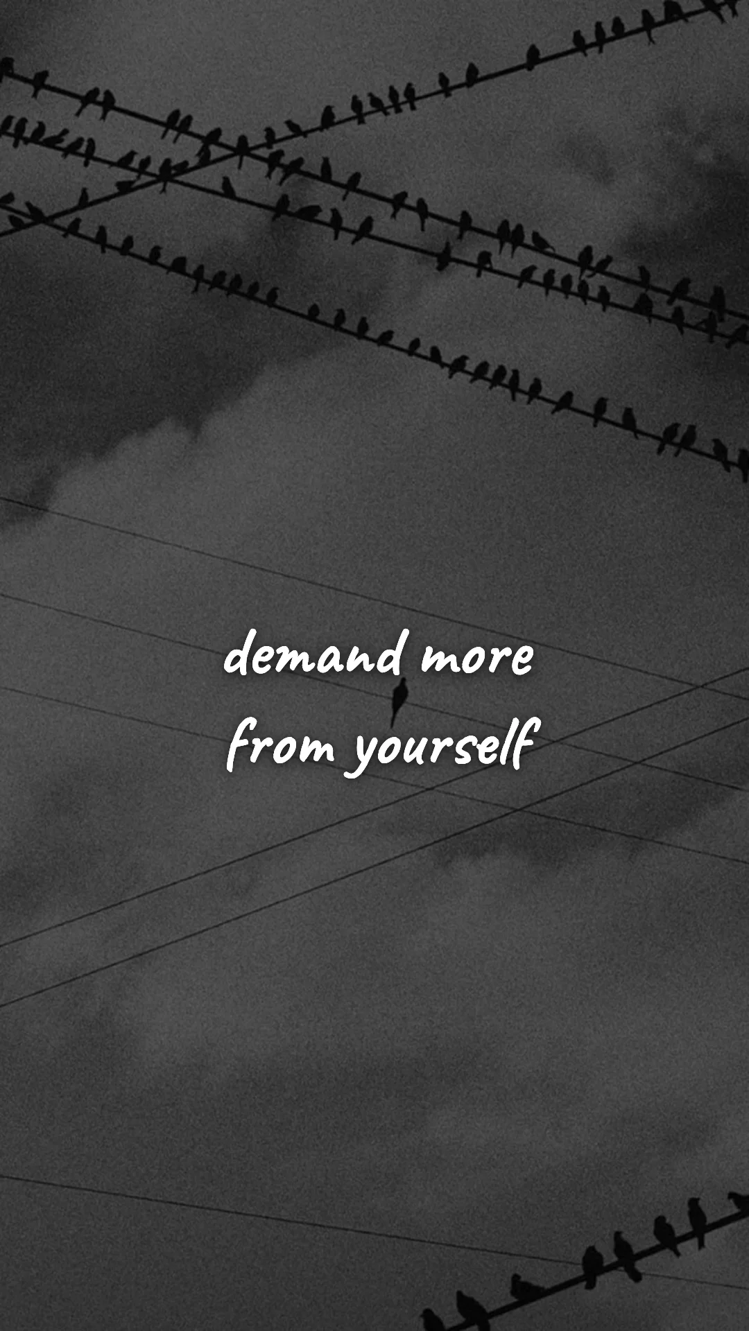 Demand more from yourself. — discipline & mental toughness wallpaper