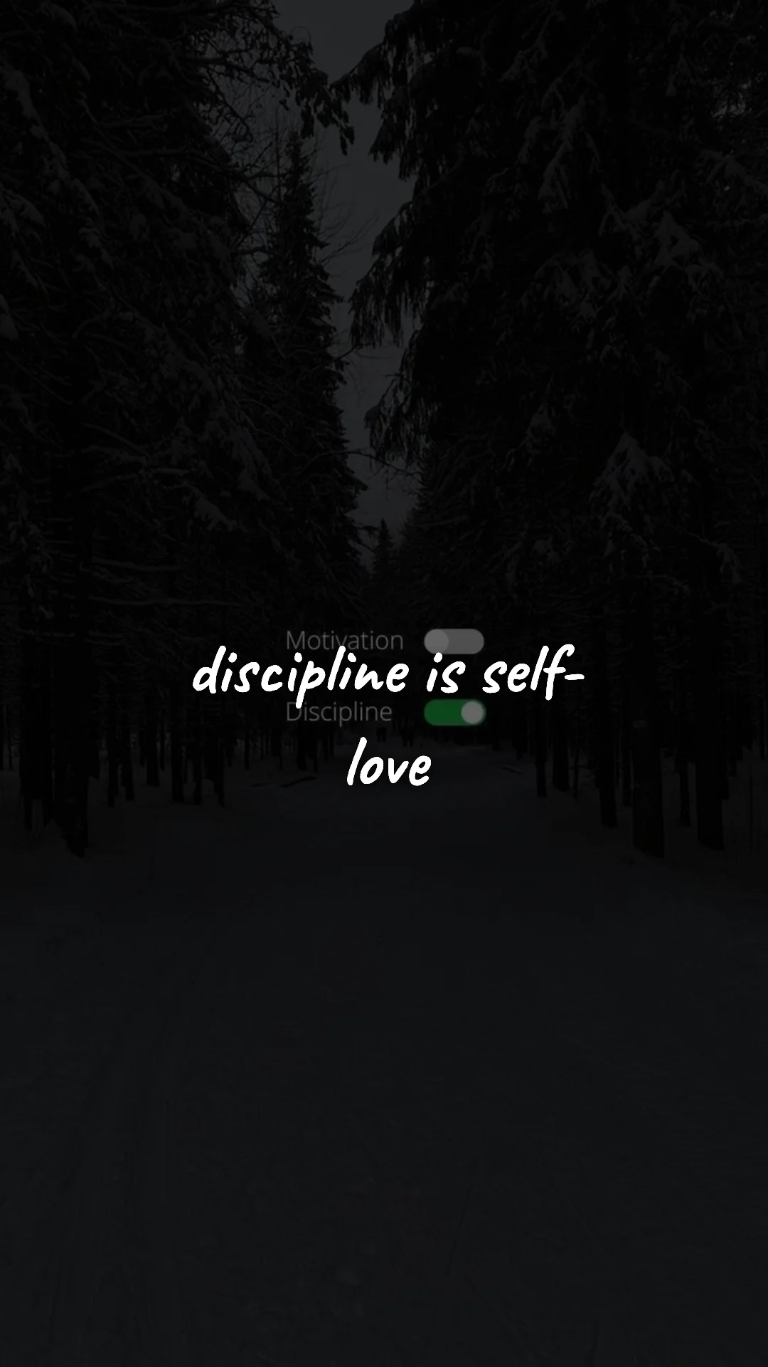 Discipline is self-love. — discipline & mental toughness wallpaper