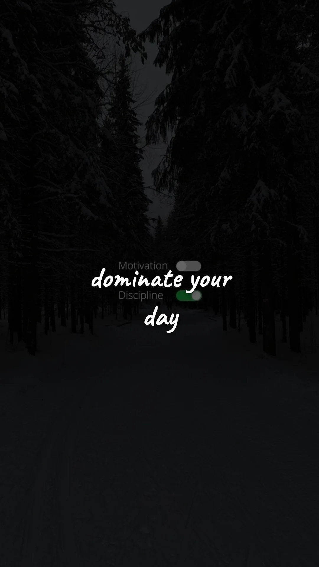 Dominate your day. — discipline & mental toughness wallpaper