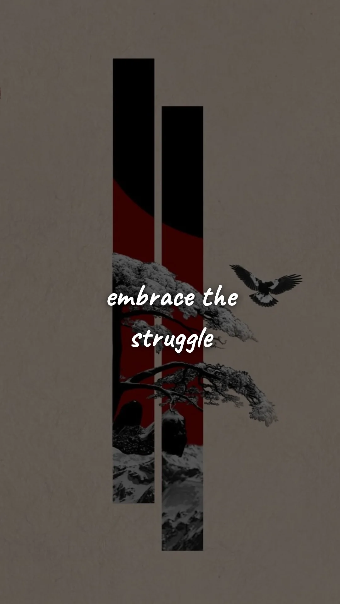 Embrace the struggle. — discipline & mental toughness wallpaper