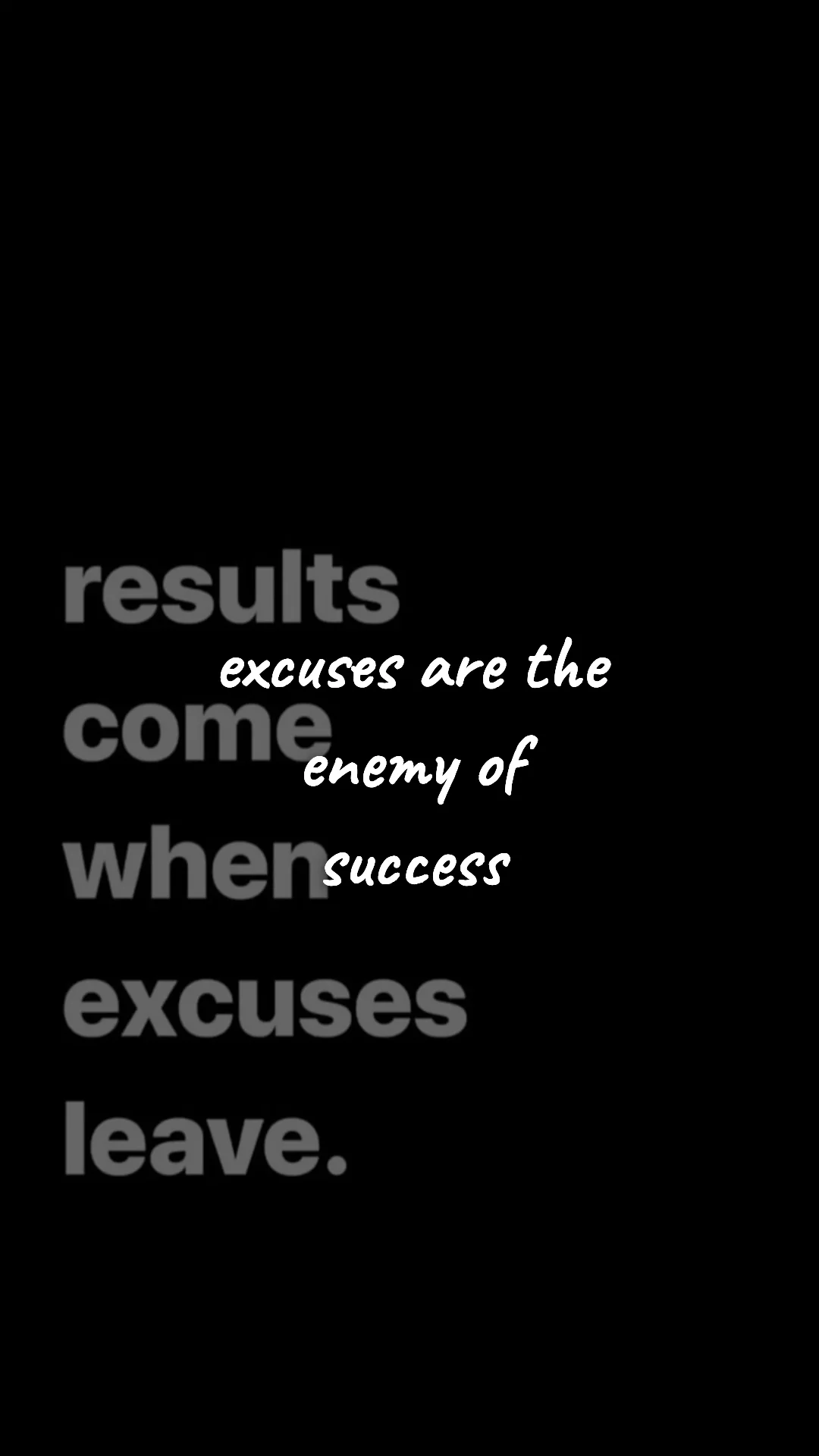 Excuses are the enemy of success. — discipline & mental toughness wallpaper