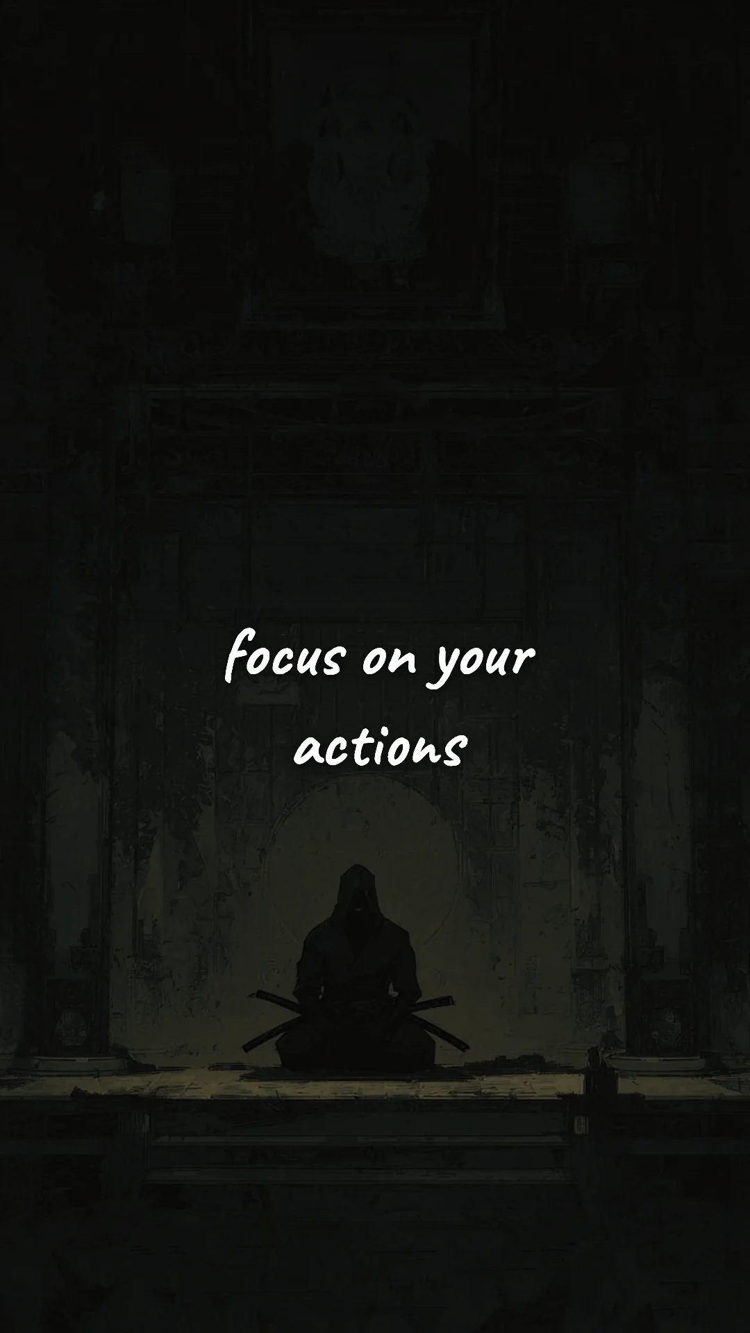 Focus on your actions. — discipline & mental toughness wallpaper