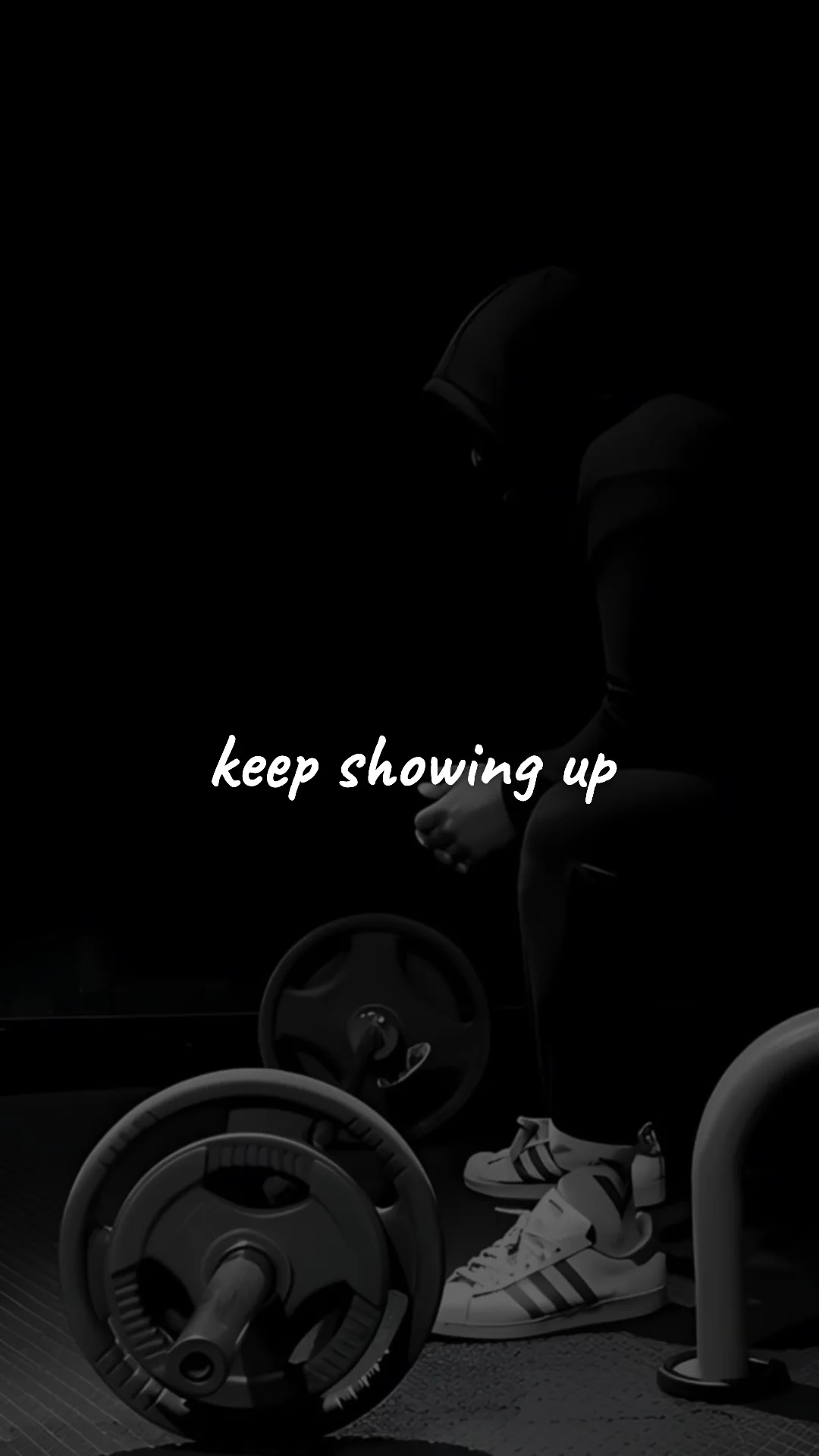 Keep showing up. — discipline & mental toughness wallpaper