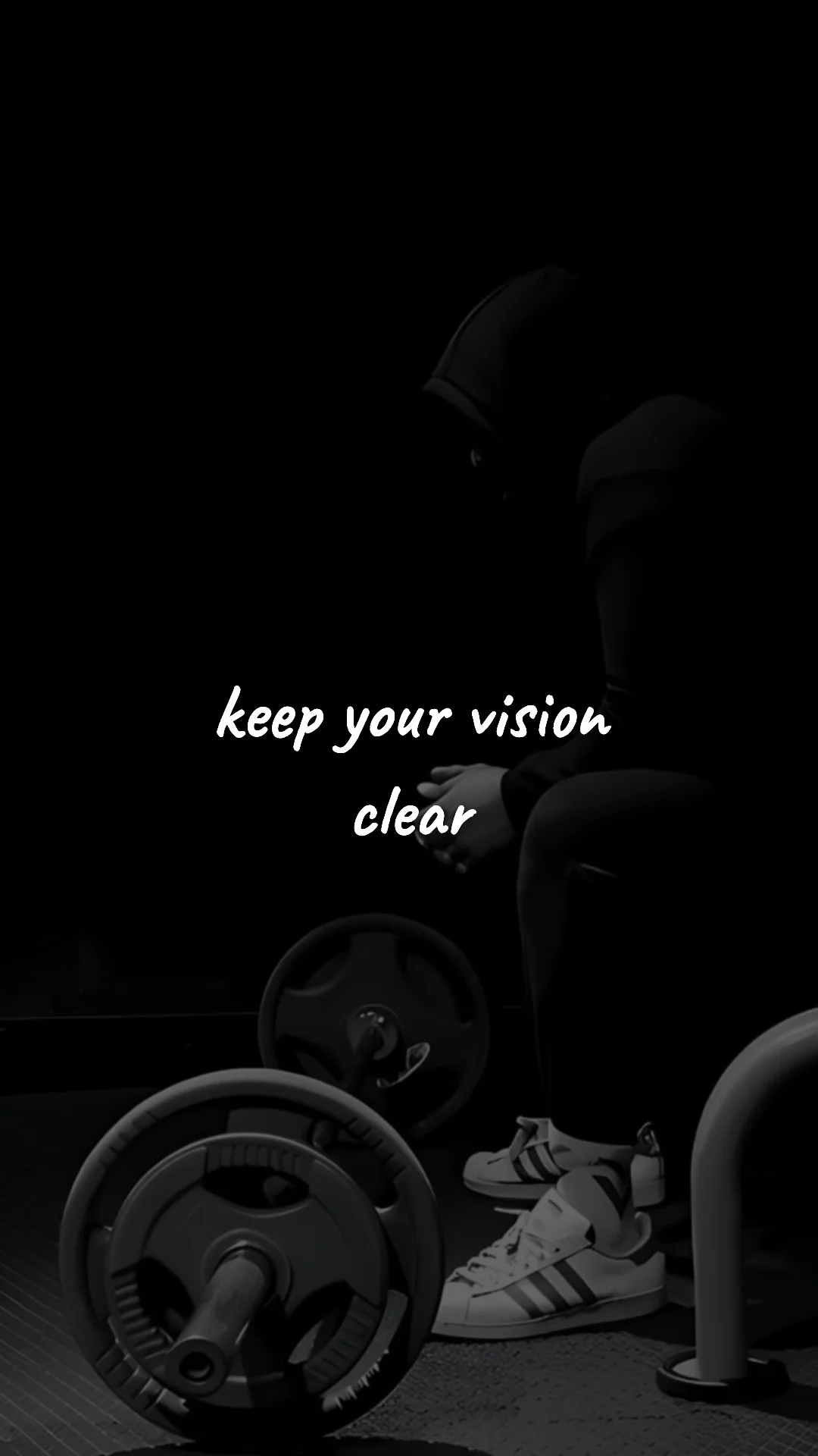 Keep your vision clear. — discipline & mental toughness wallpaper