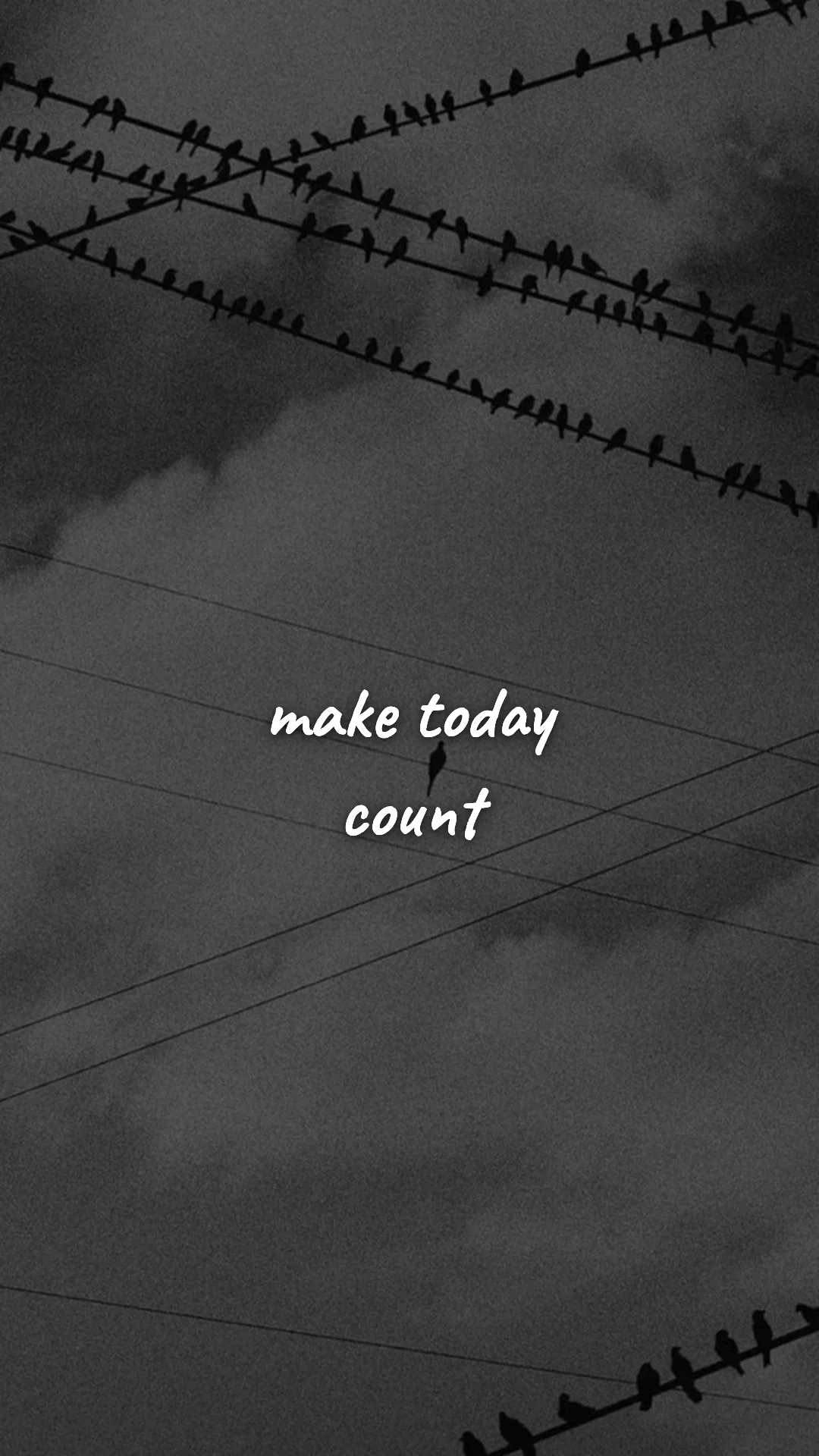 Make today count. — discipline & mental toughness wallpaper
