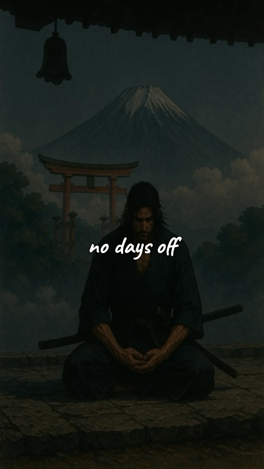 No days off. — discipline & mental toughness wallpaper