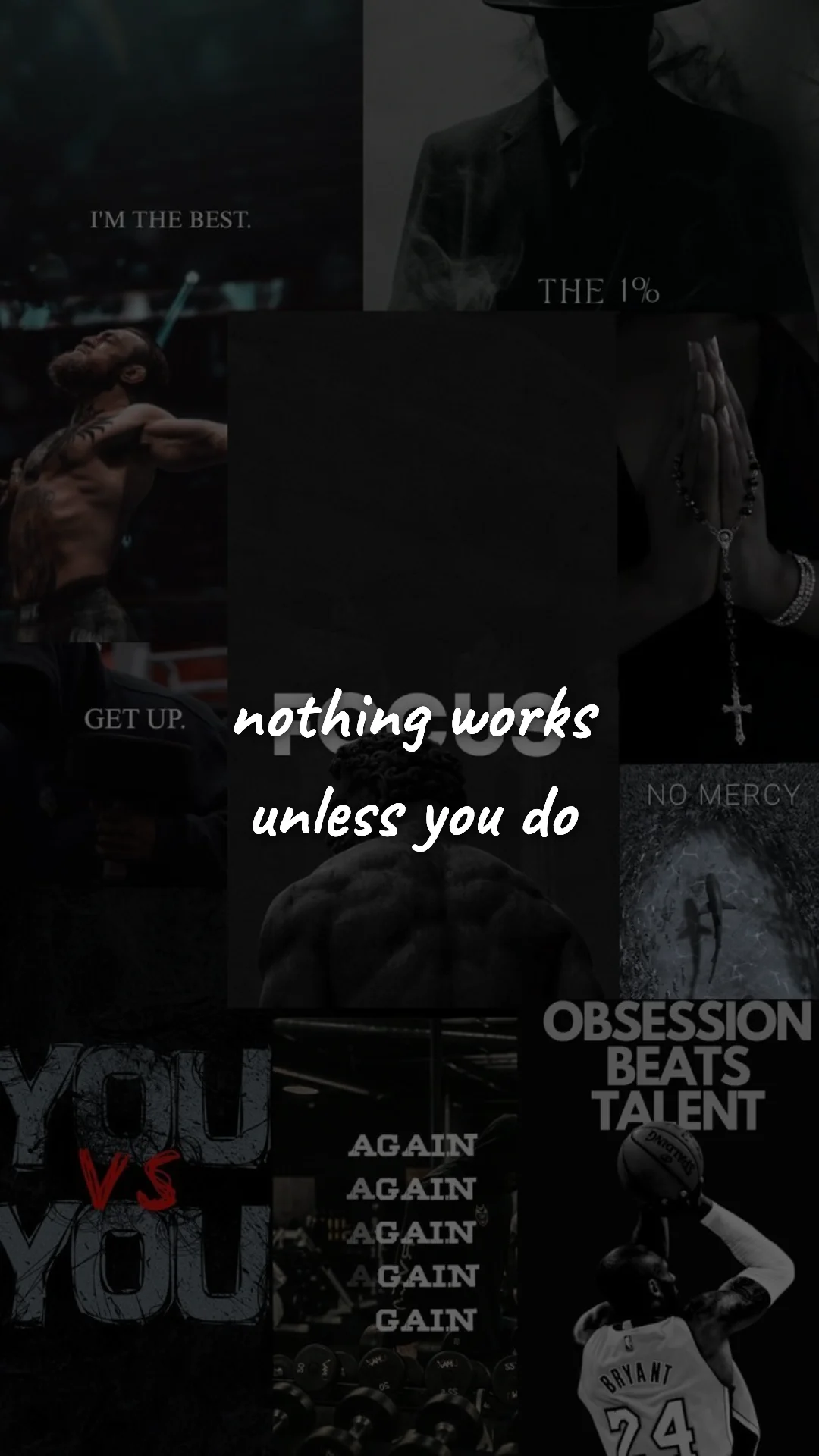 Nothing works unless you do. — discipline & mental toughness wallpaper