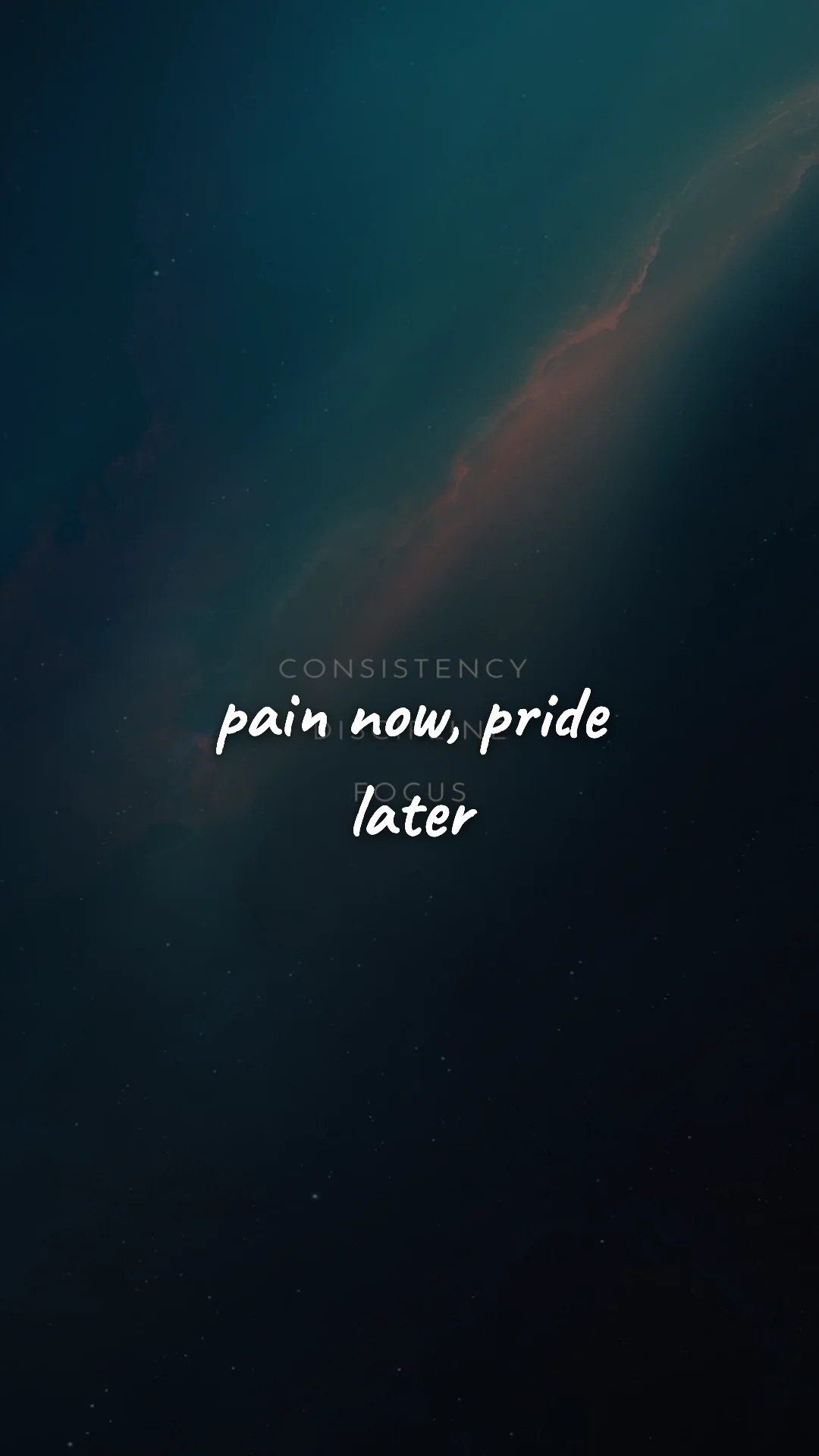 Pain now, pride later. — discipline & mental toughness wallpaper