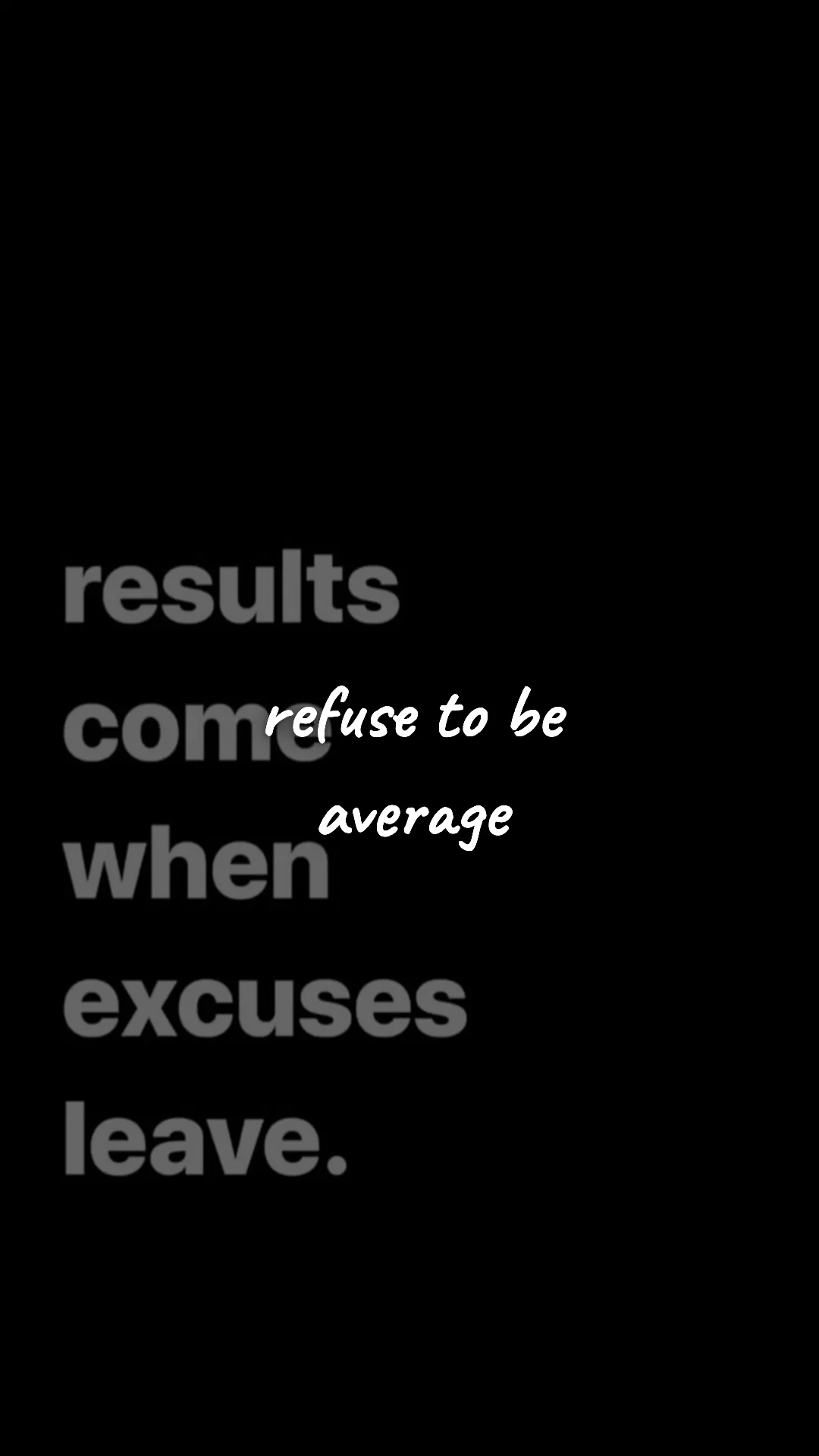 Refuse to be average. — discipline & mental toughness wallpaper