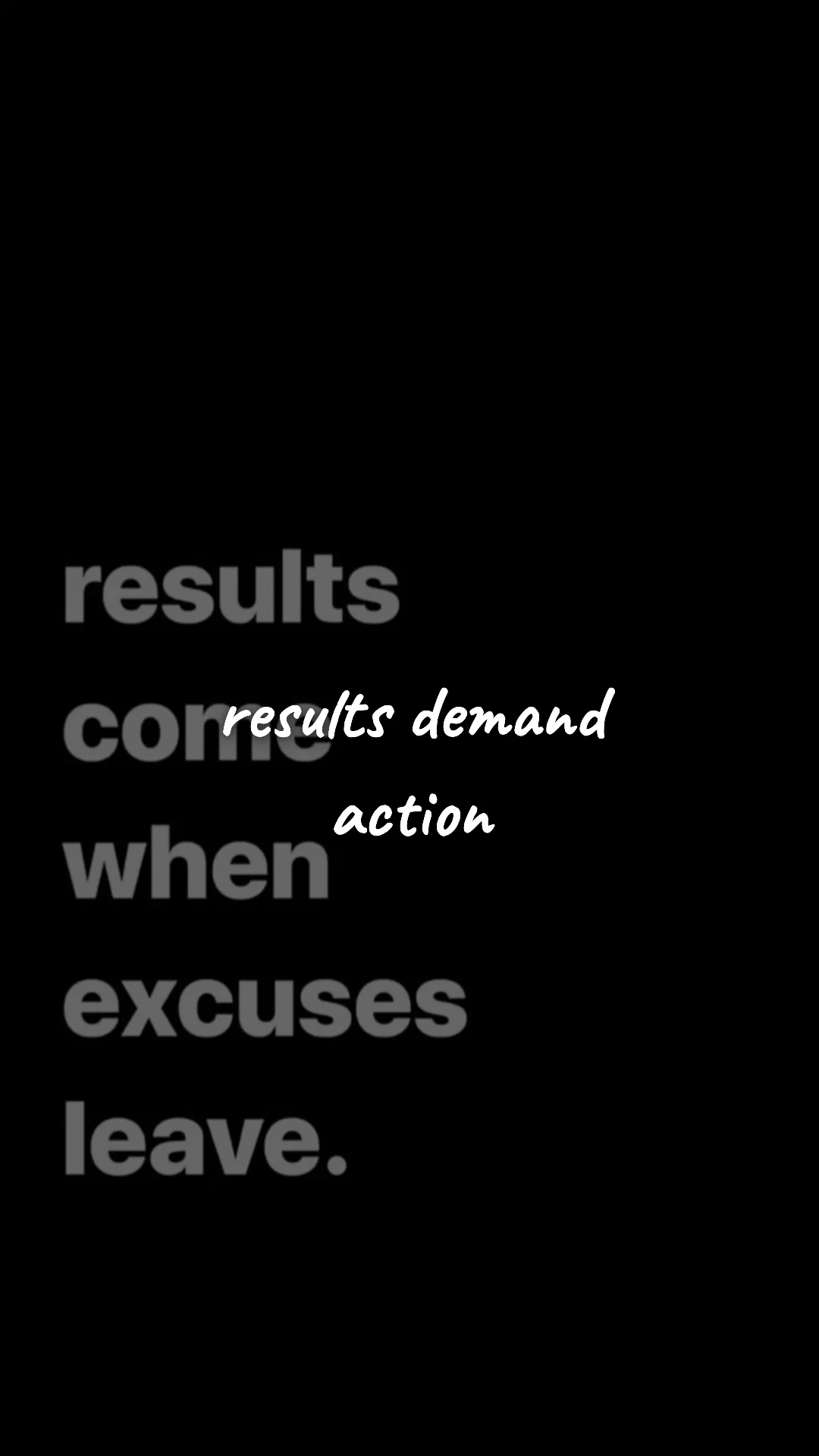 Results demand action. — discipline & mental toughness wallpaper