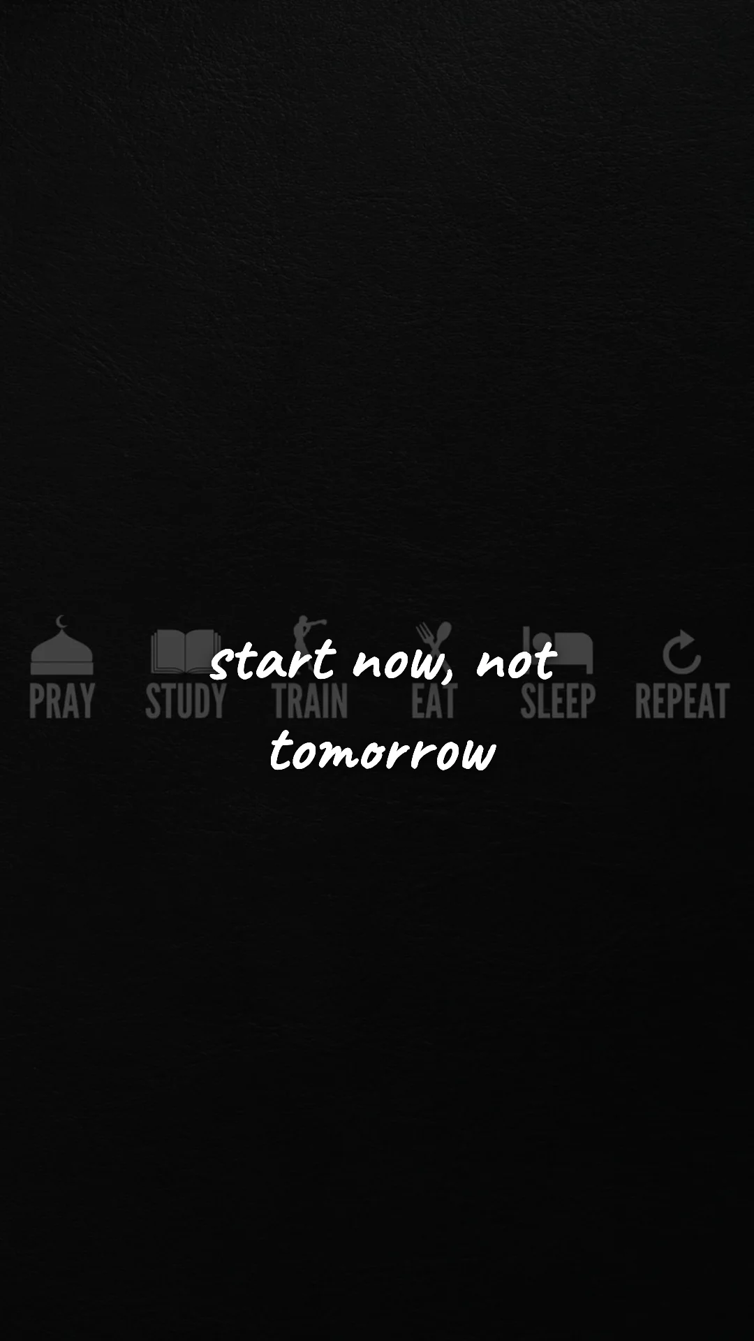 Start now, not tomorrow. — discipline & mental toughness wallpaper