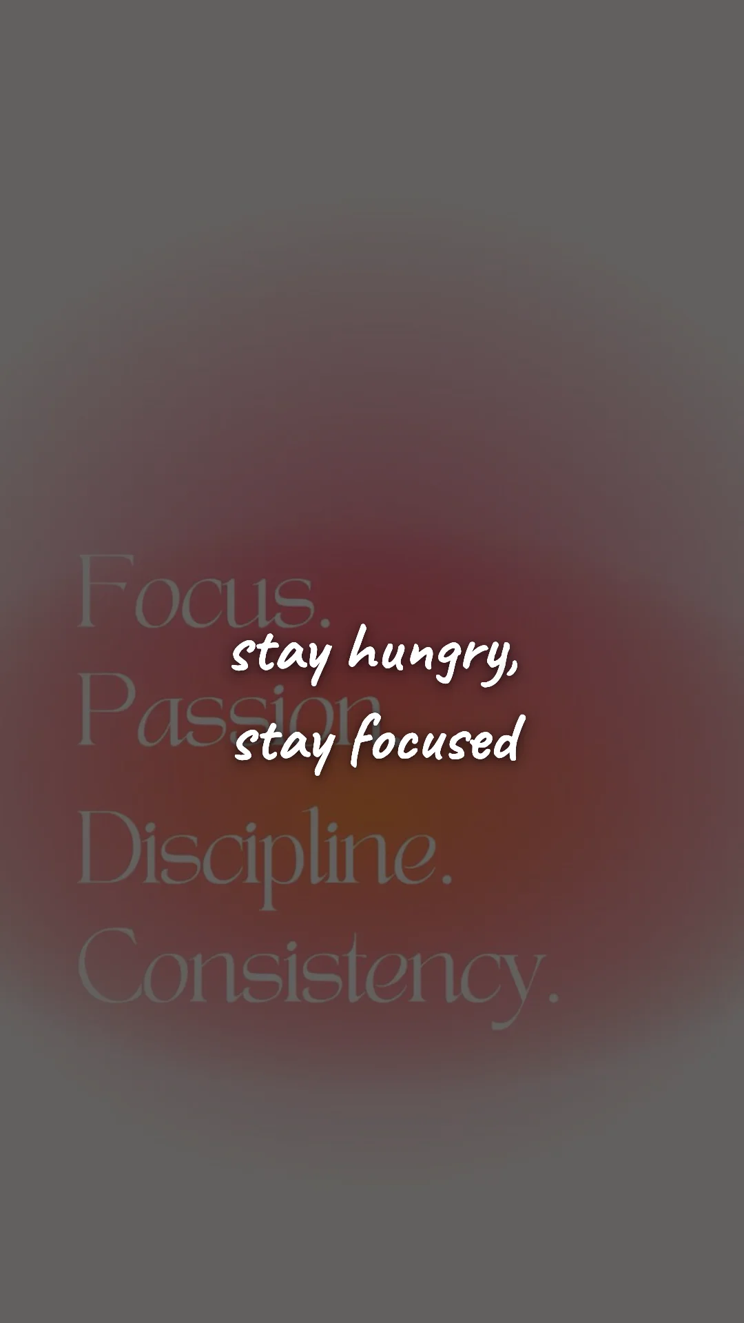 Stay hungry, stay focused. — discipline & mental toughness wallpaper