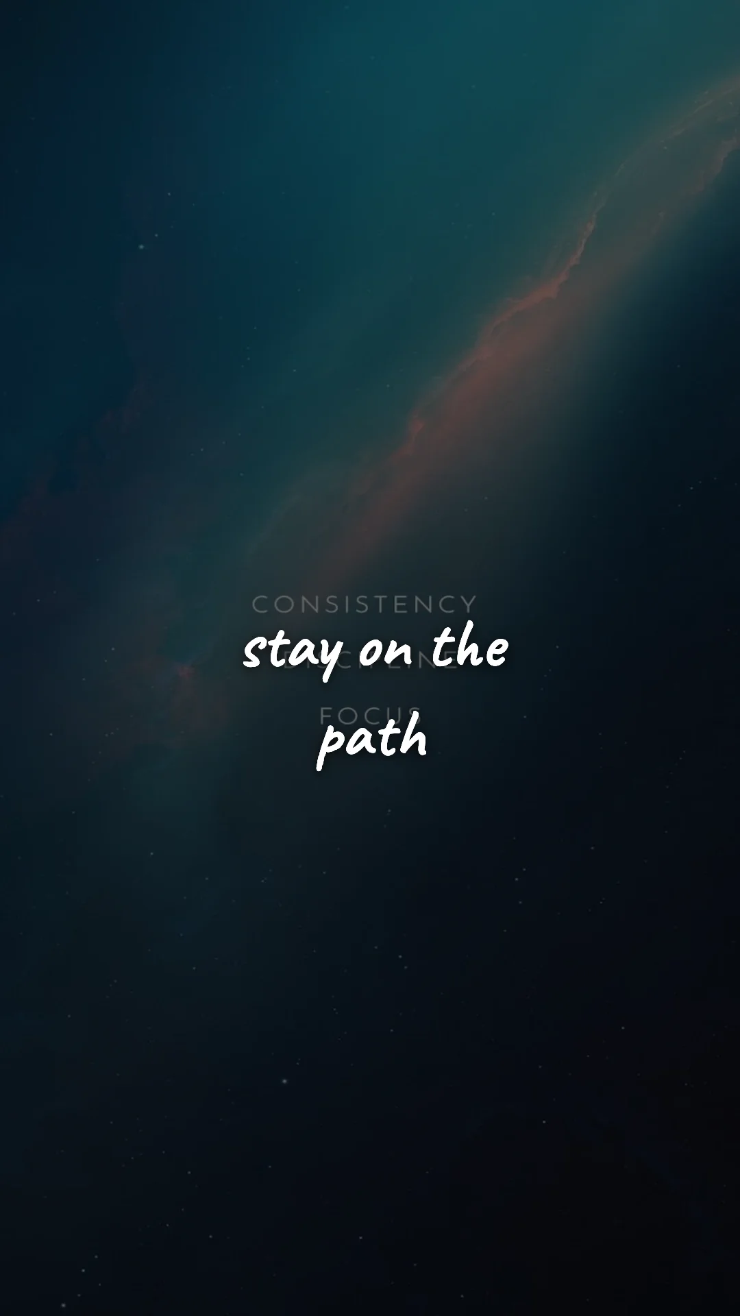 Stay on the path. — discipline & mental toughness wallpaper