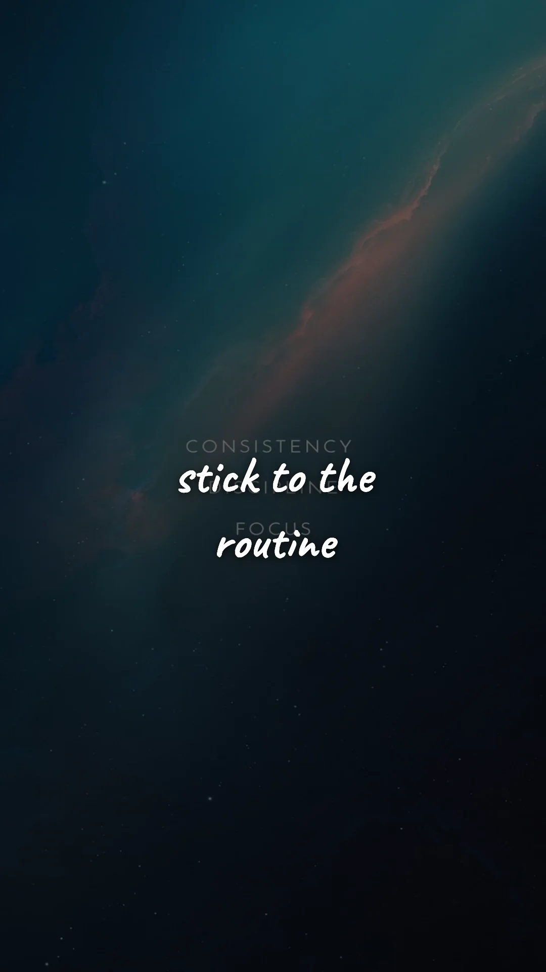 Stick to the routine. — discipline & mental toughness wallpaper