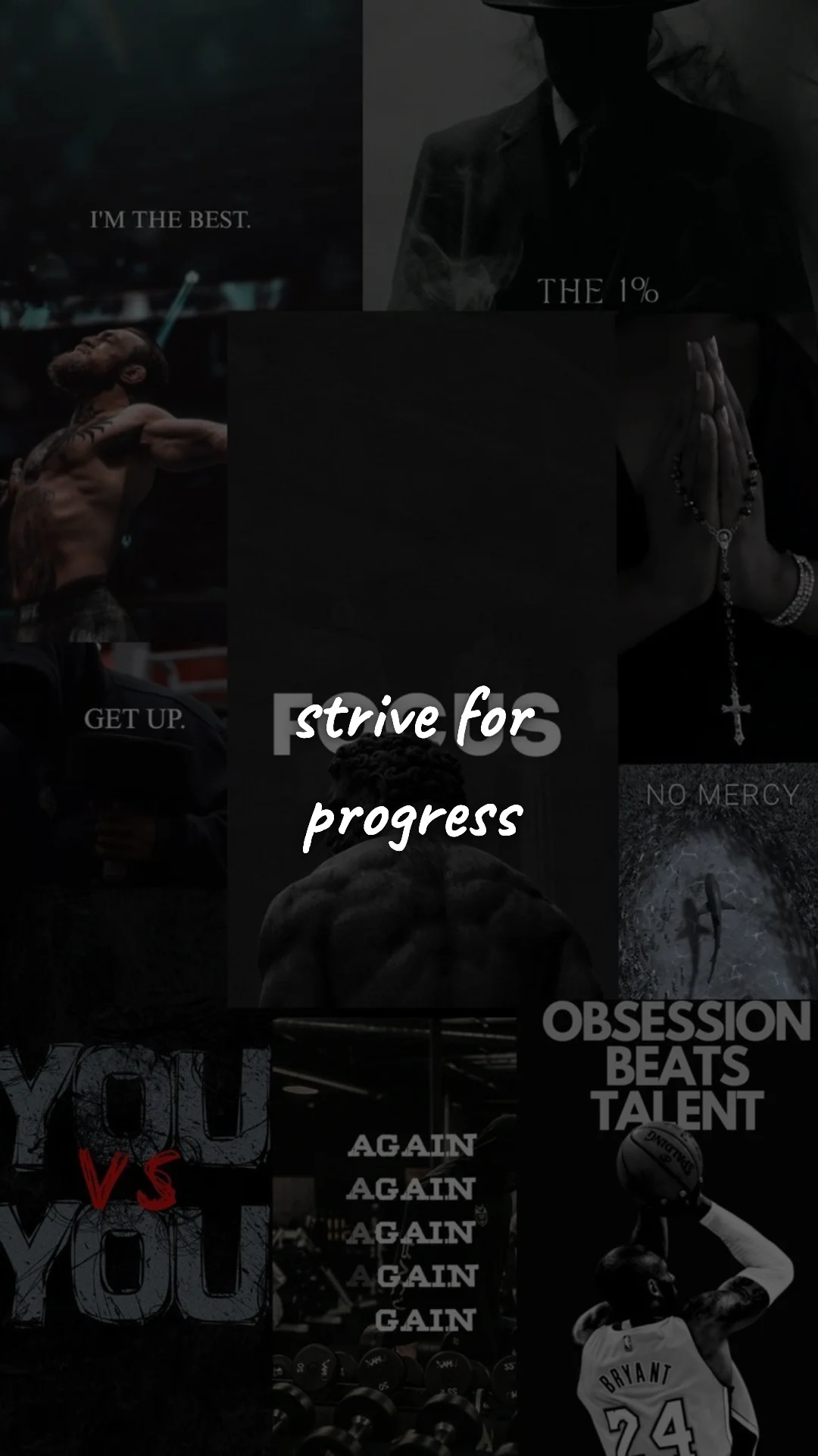 Strive for progress. — discipline & mental toughness wallpaper