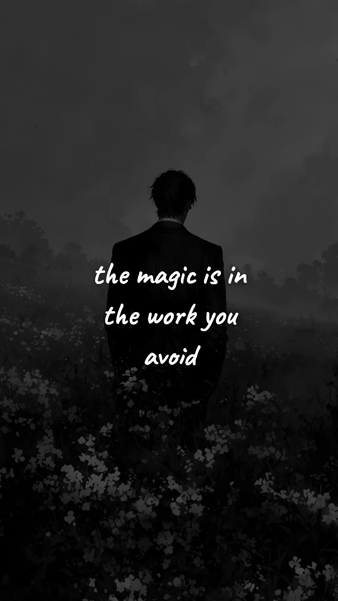 The magic is in the work you avoid. — discipline & mental toughness wallpaper